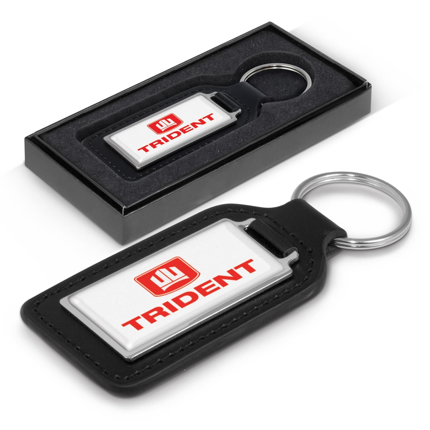 Baron Leather Key Ring - Rectangle — view 2 of 3
