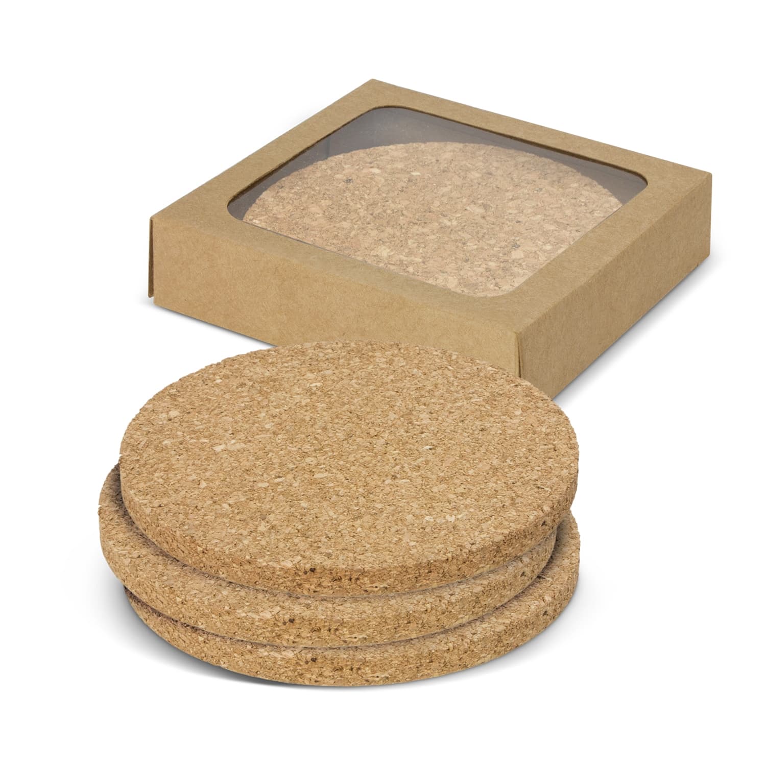 Oakridge Cork Coaster Round - Set of 4 — view 3 of 4