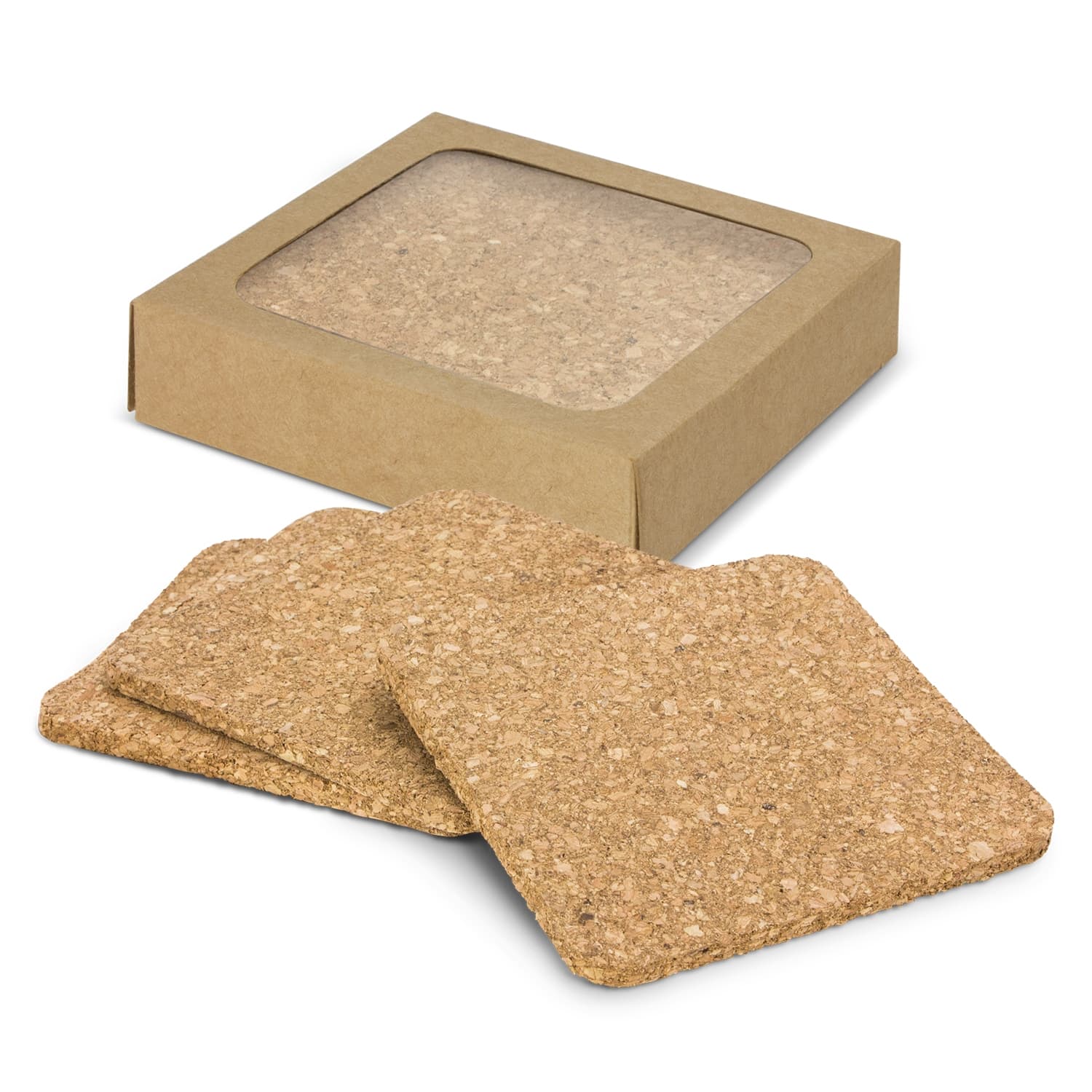 Oakridge Cork Coaster Square - Set of 4 — view 3 of 3