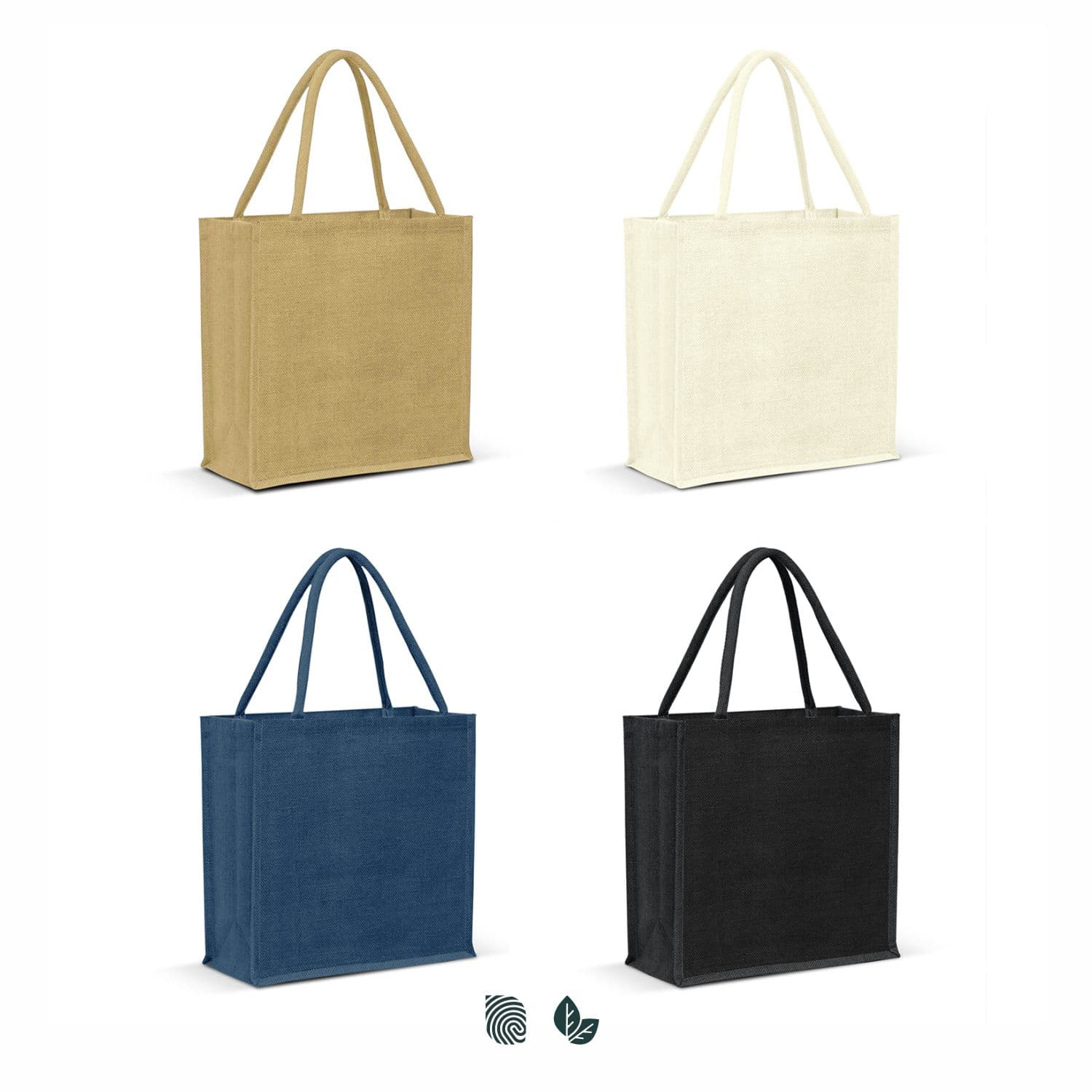 Monza Jute Tote Bag - Colour Match — view 3 of 4