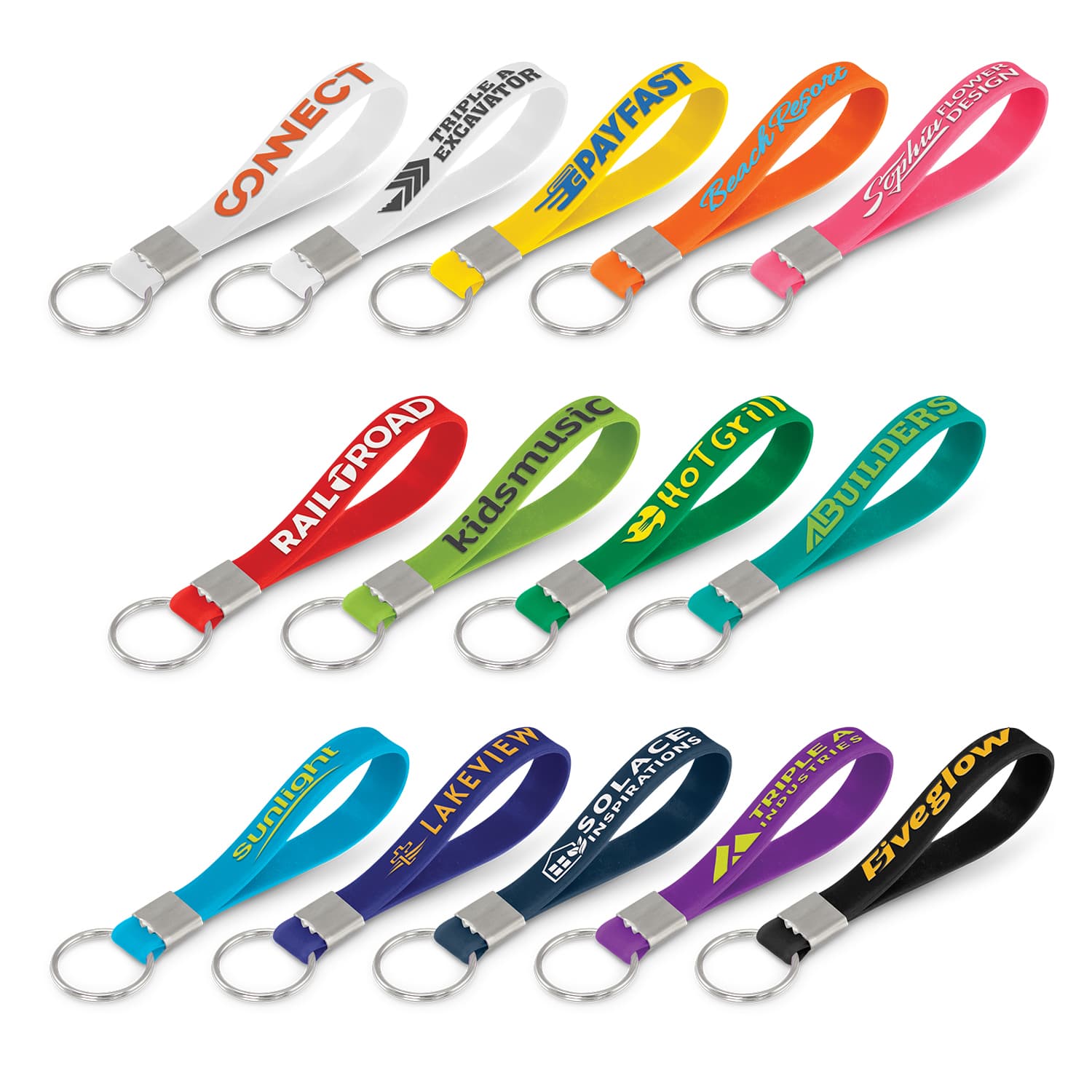 Silicone Key Ring - Embossed — view 2 of 4