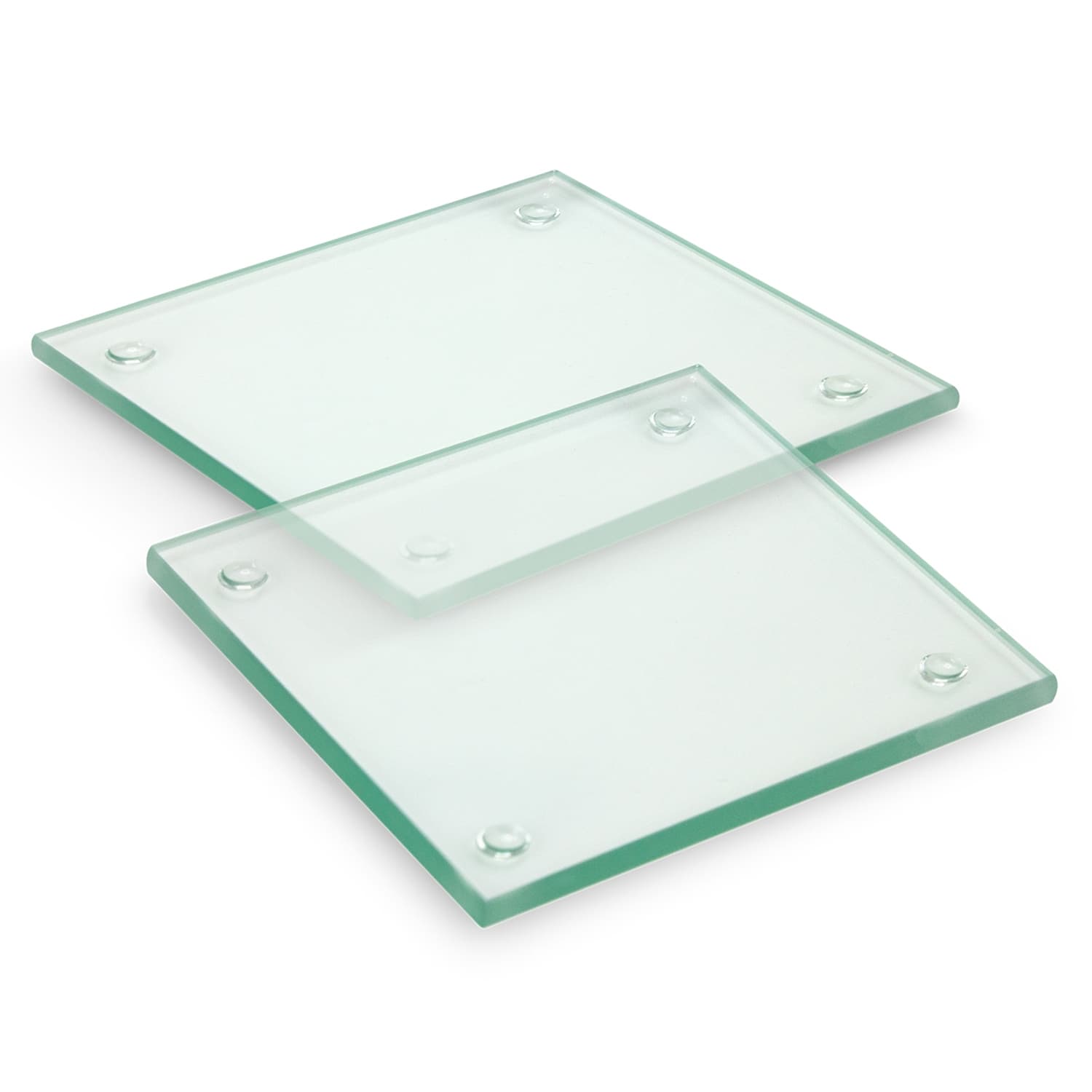Venice Glass Coaster - Set of 2 - Square - Full Colour — view 2 of 3