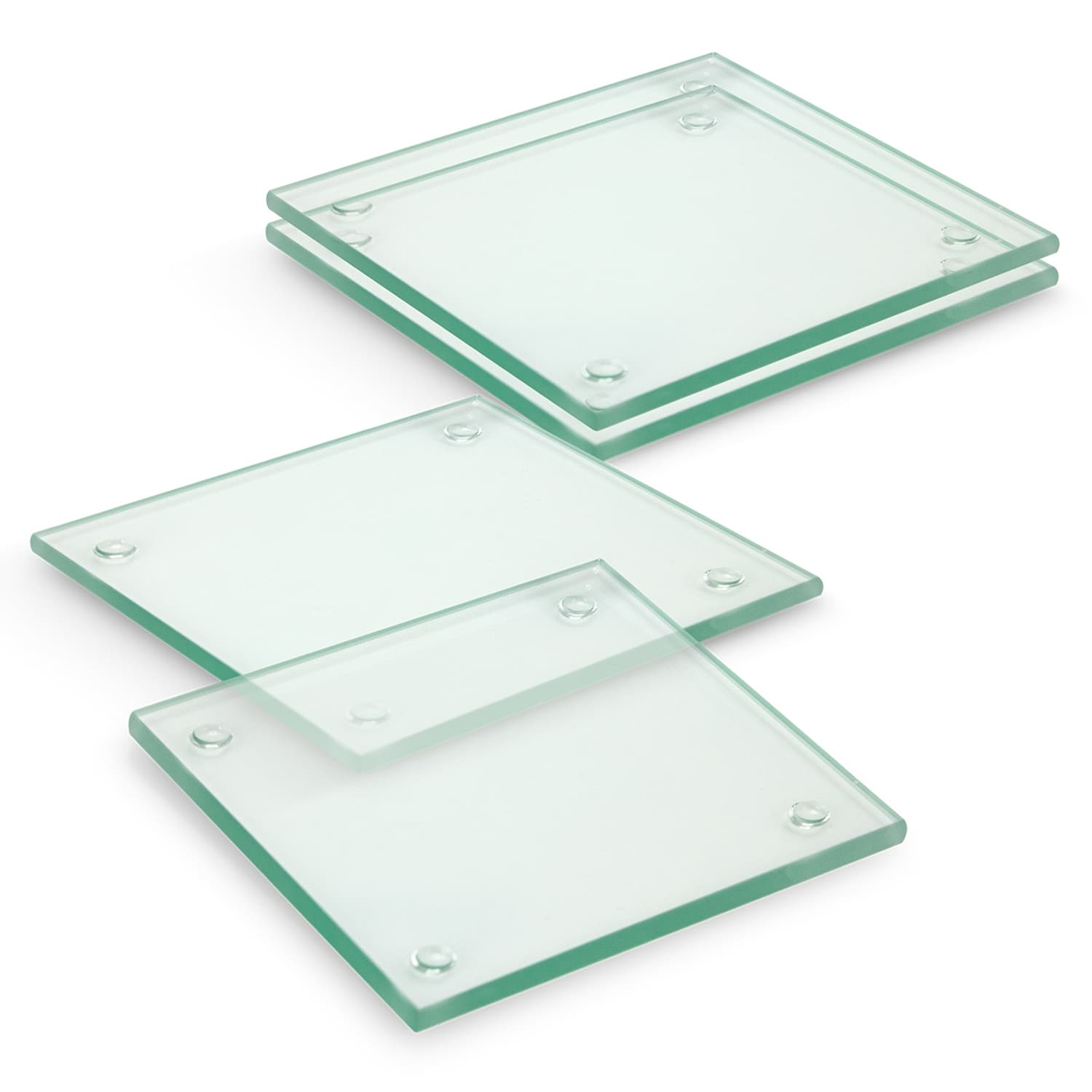Venice Glass Coaster - Set of 4 - Square - Full Colour — view 2 of 3