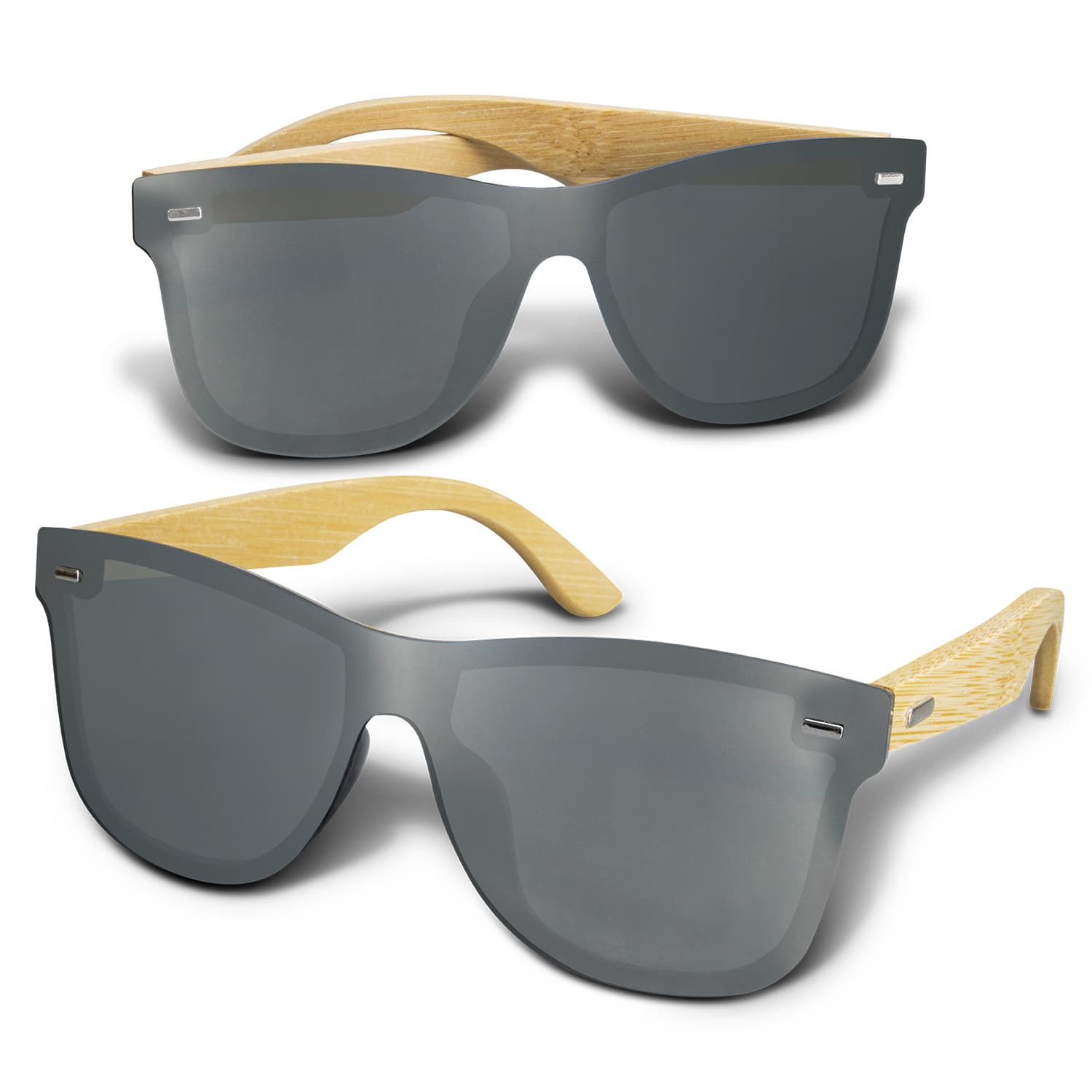 Ryder Mirror Lens Sunglasses - Bamboo — view 3 of 4