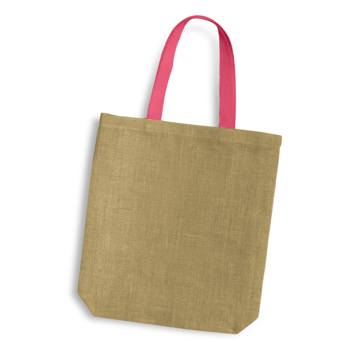 Thera Jute Tote Bag - Coloured Handles — view 4 of 4