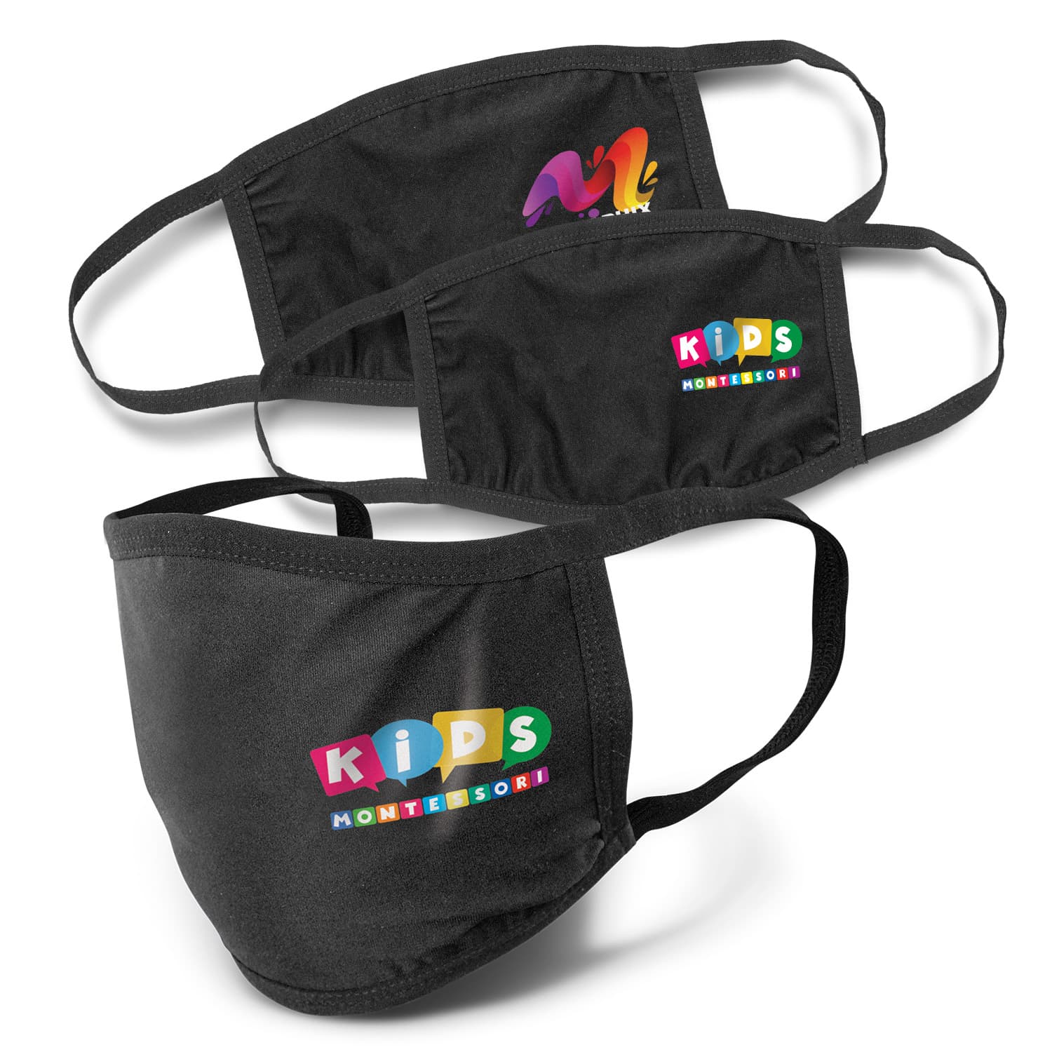 Reusable 3-ply Cotton Face Mask - Indent — view 2 of 4