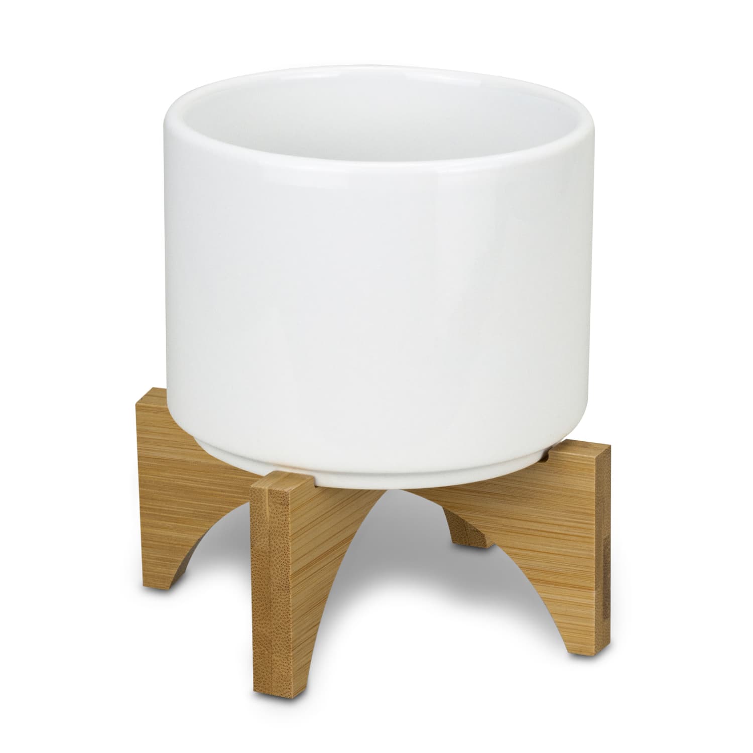 Planter with Bamboo Base — view 3 of 4