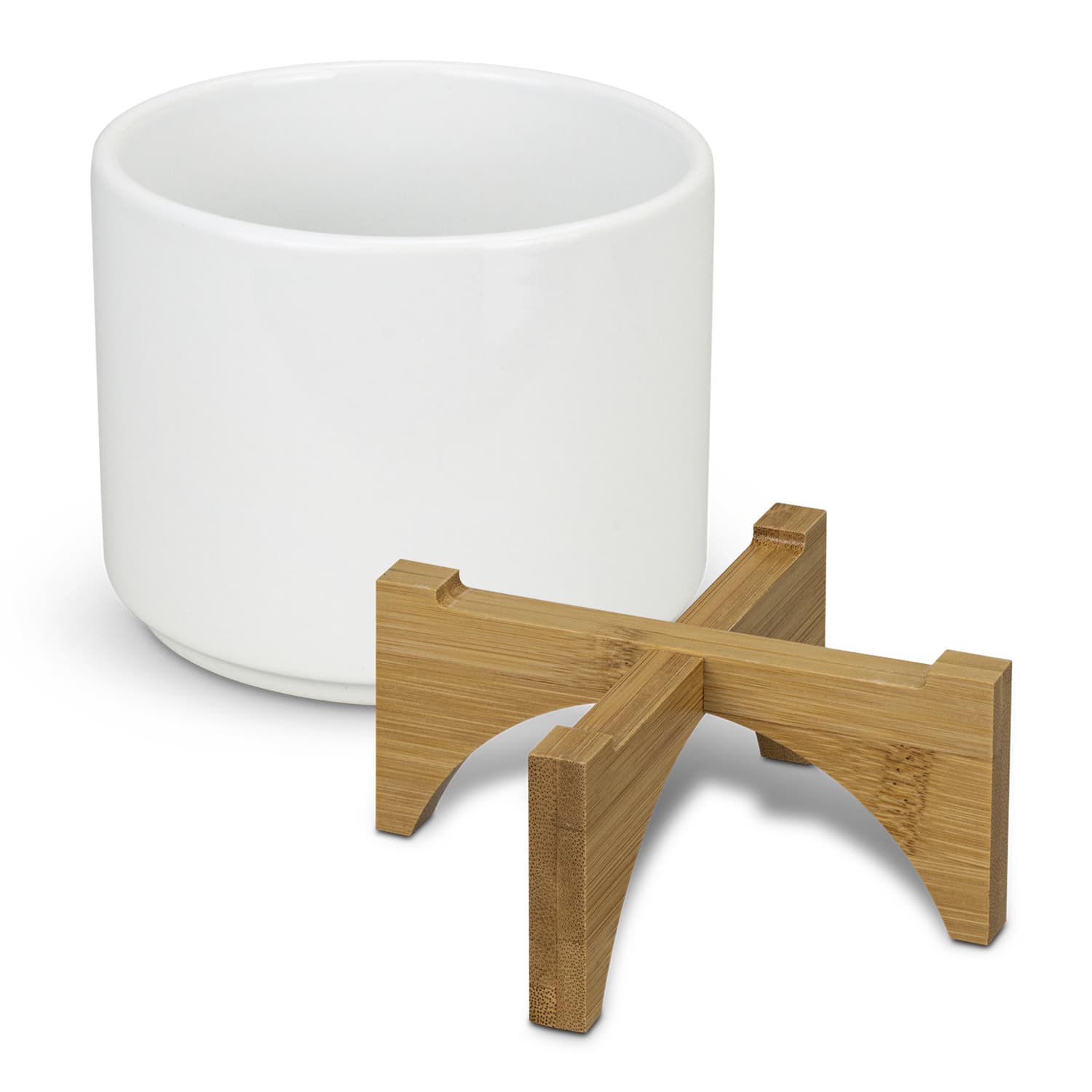 Planter with Bamboo Base — view 4 of 4