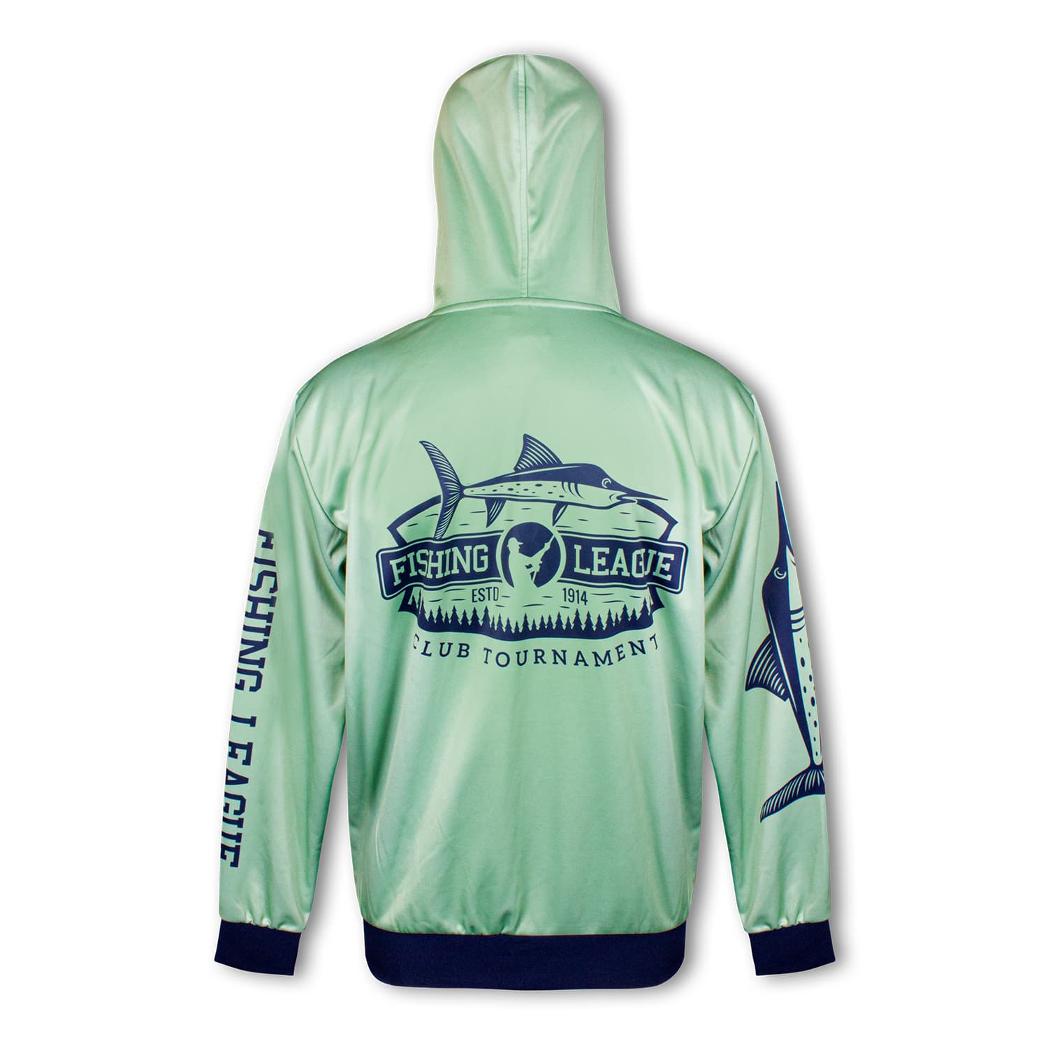 Custom Mens Sports Zipped Hoodie — view 4 of 4