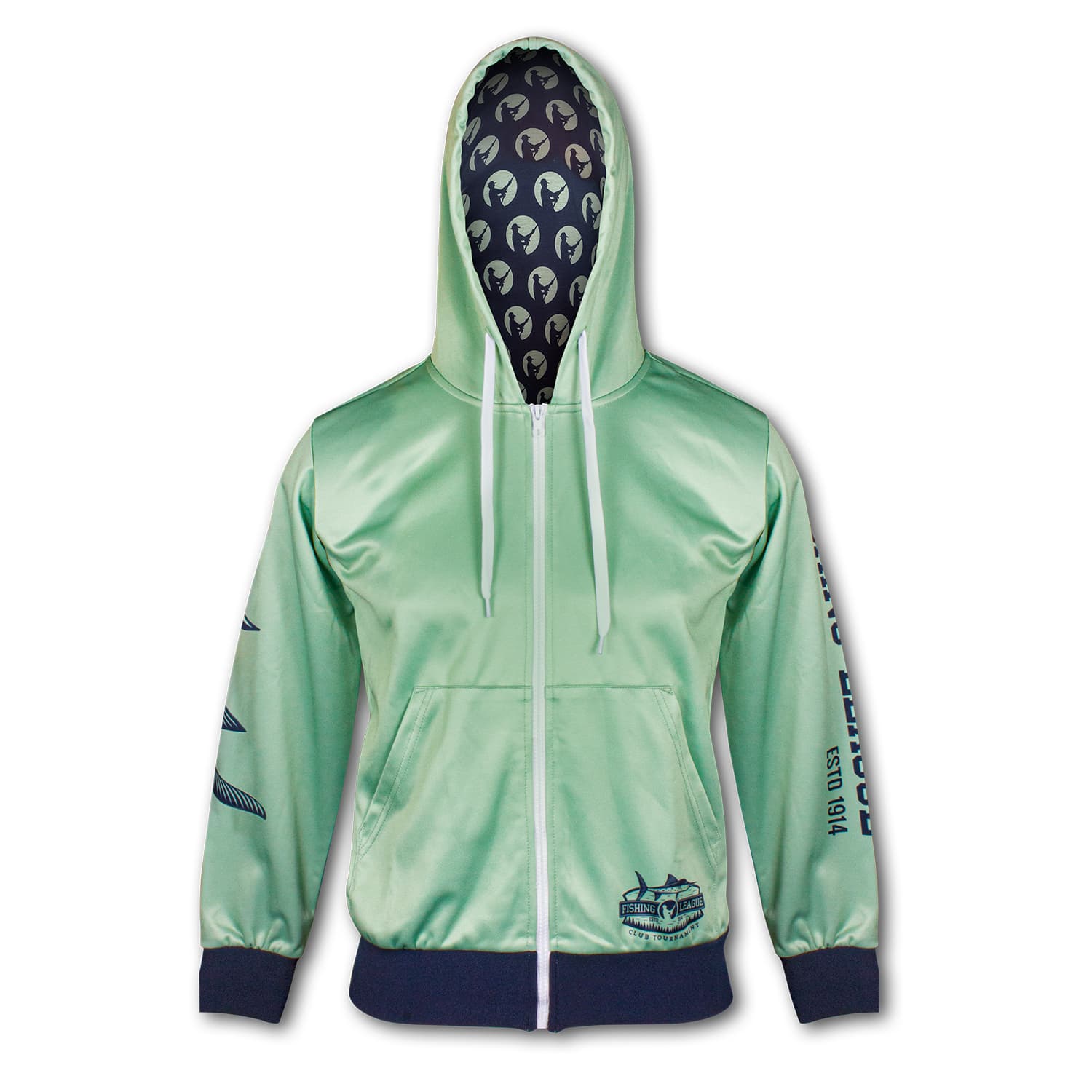 Custom Womens Sports Zipped Hoodie — view 3 of 4