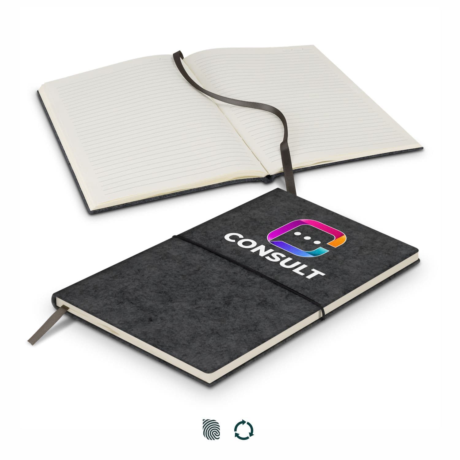 RPET Felt Soft Cover Notebook — view 3 of 4