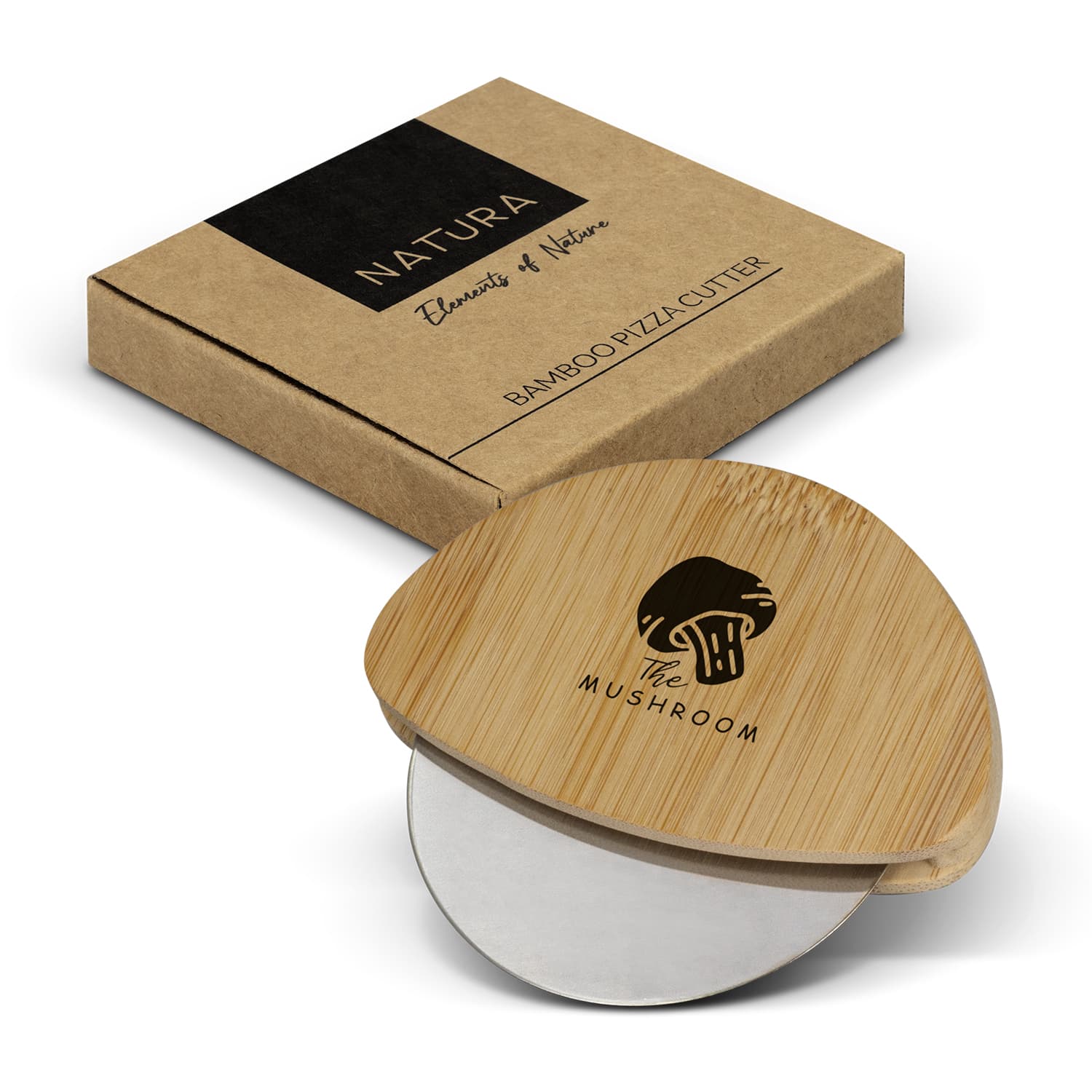NATURA Bamboo Pizza Cutter — view 2 of 4