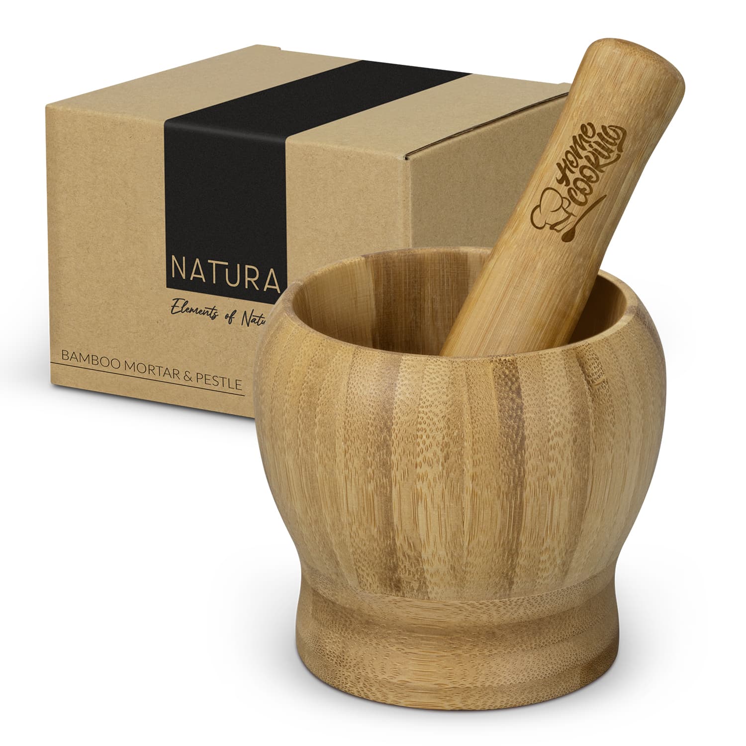NATURA Bamboo Mortar and Pestle — view 2 of 4