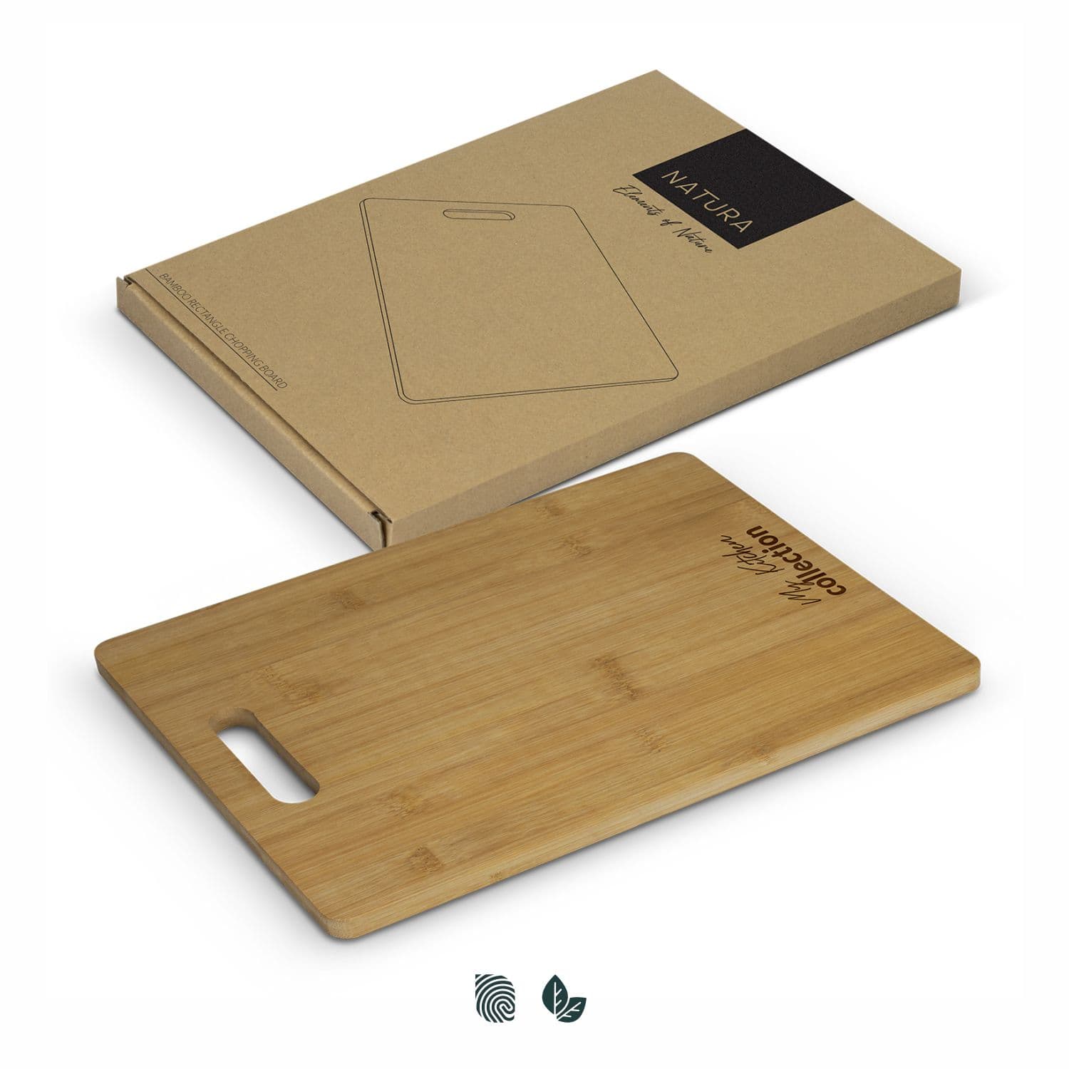 NATURA Bamboo Rectangle Chopping Board — view 3 of 4