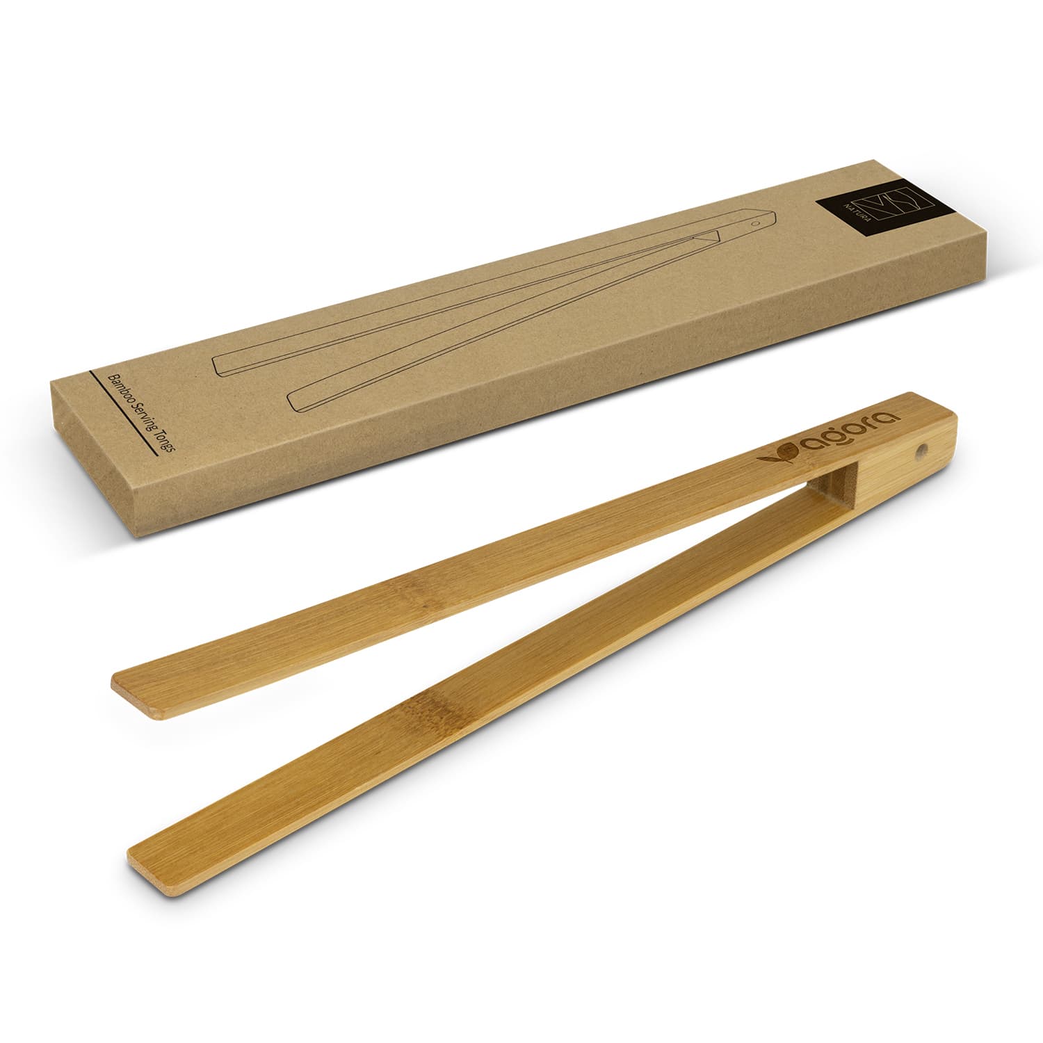 NATURA Bamboo Serving Tongs — view 2 of 4