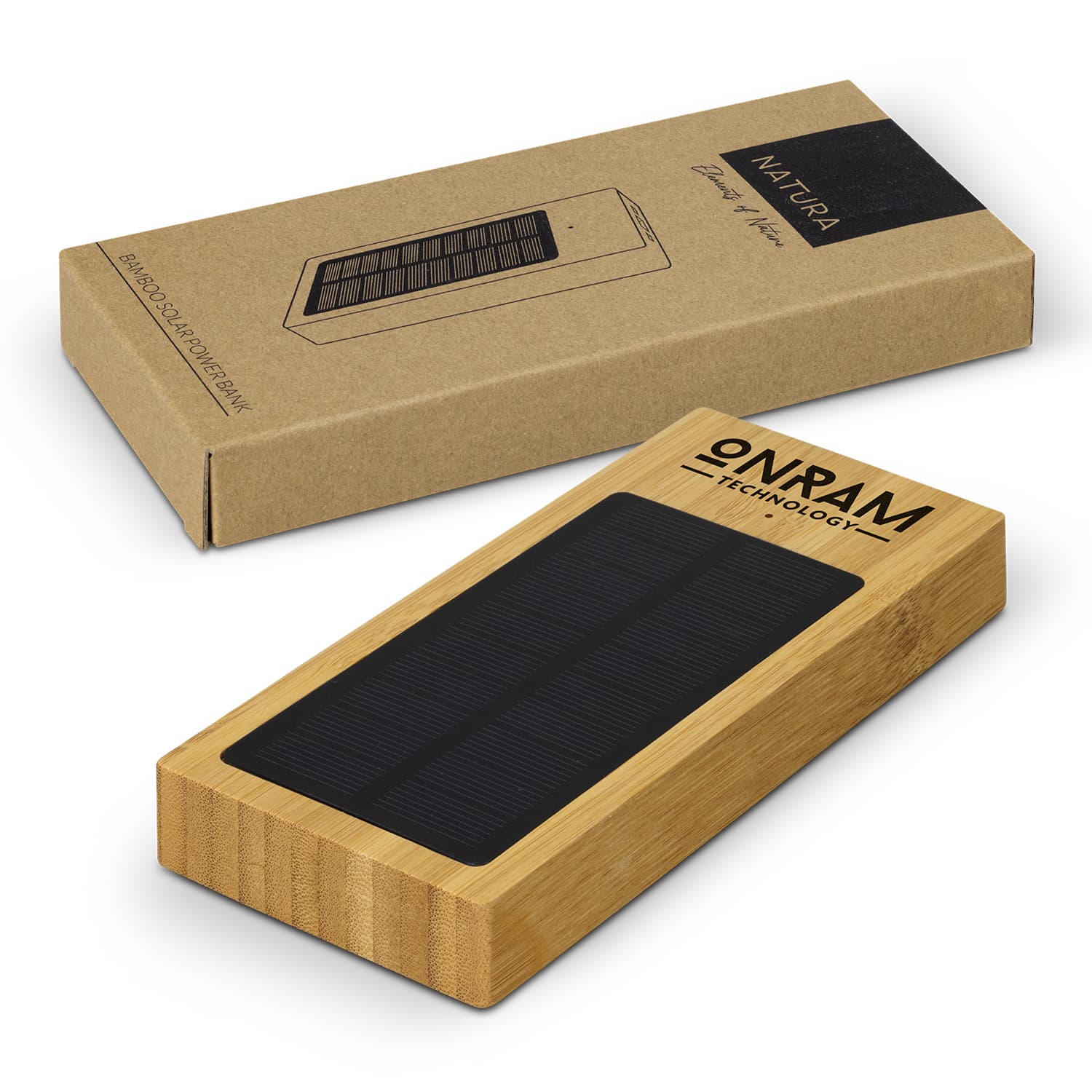 NATURA Bamboo Solar Power Bank — view 3 of 4