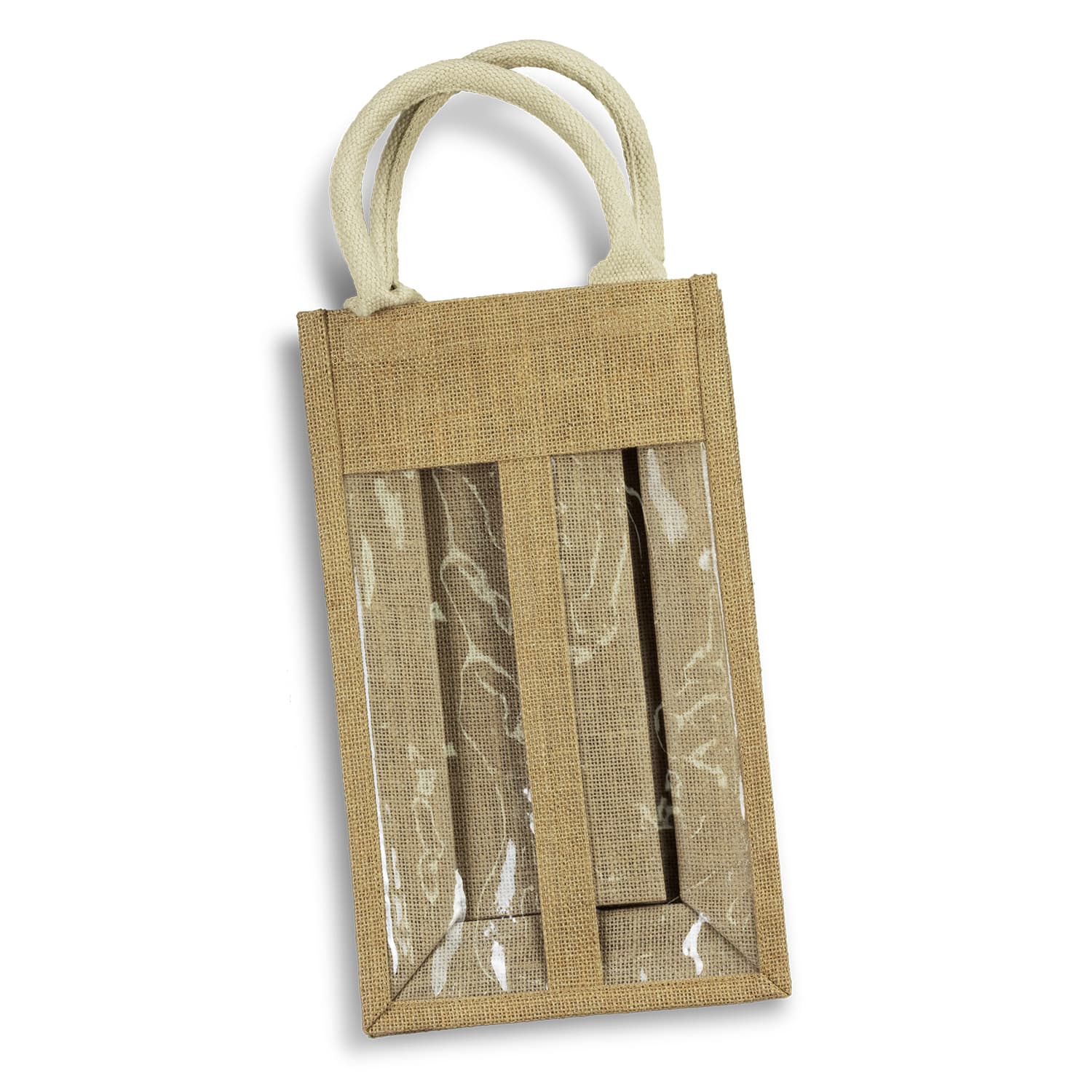 Serena Jute Double Wine Carrier — view 3 of 4