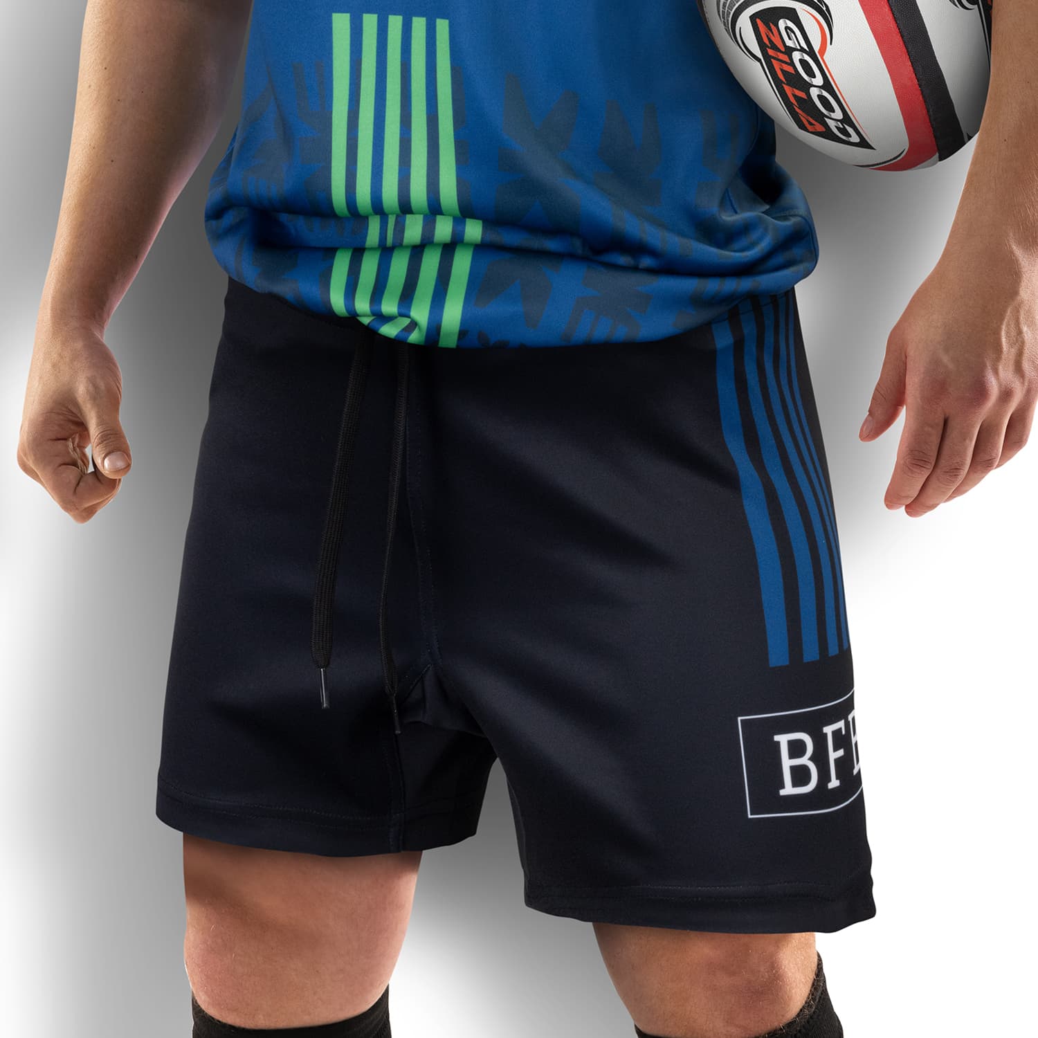 Custom Mens Rugby Shorts — view 2 of 4