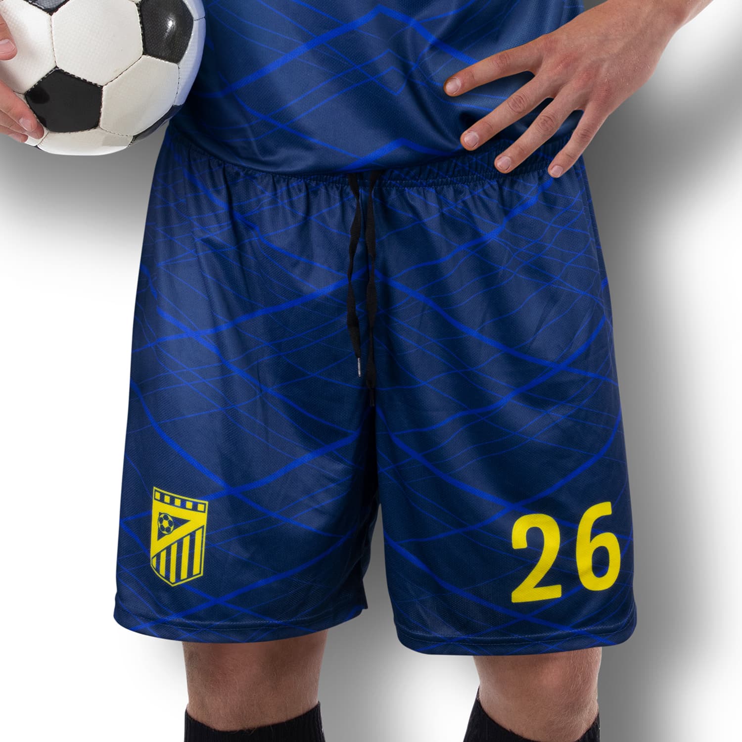 Custom Mens Soccer Shorts — view 2 of 4