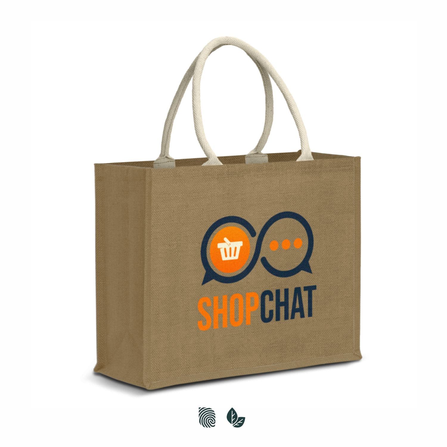 Modena Starch Jute Tote Bag — view 3 of 4