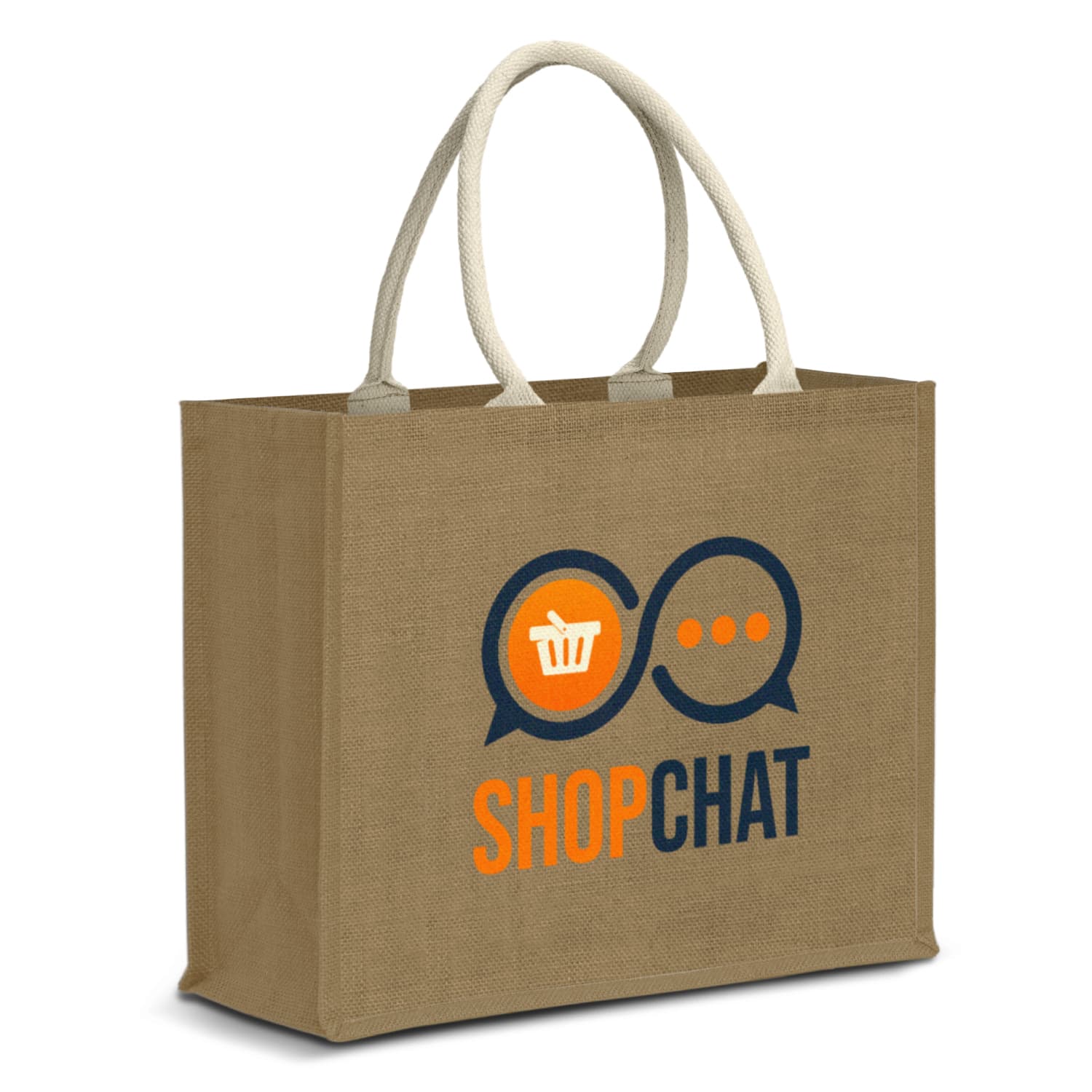 Modena Starch Jute Tote Bag — view 2 of 4