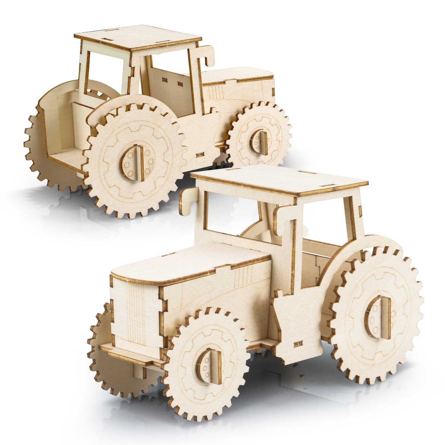BRANDCRAFT Tractor Wooden Model — view 4 of 4