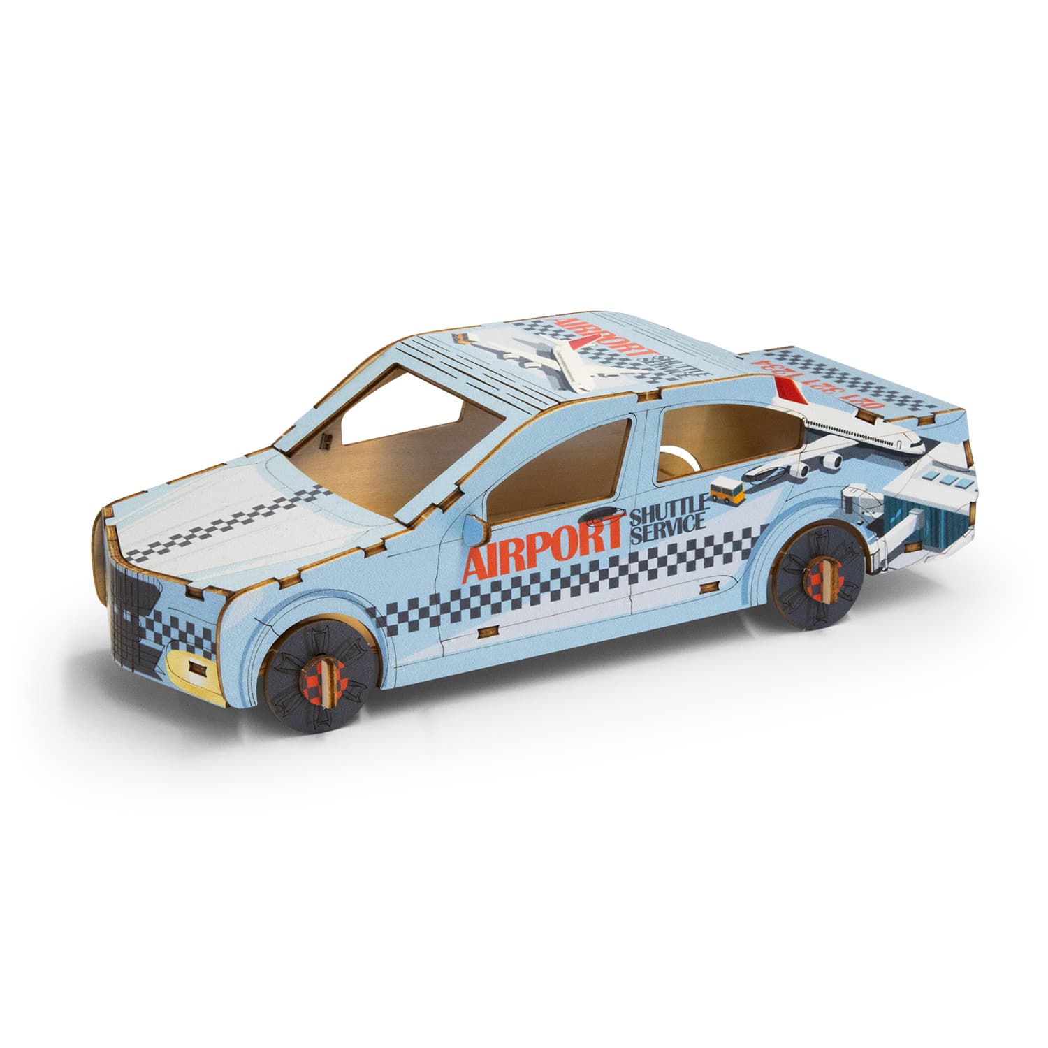 BRANDCRAFT Sedan Car Wooden Model — view 3 of 4