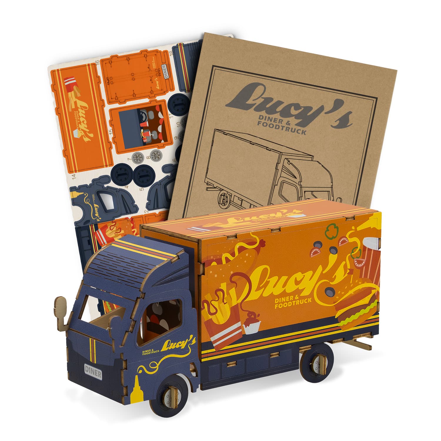 BRANDCRAFT Small Truck Wooden Model — view 2 of 4