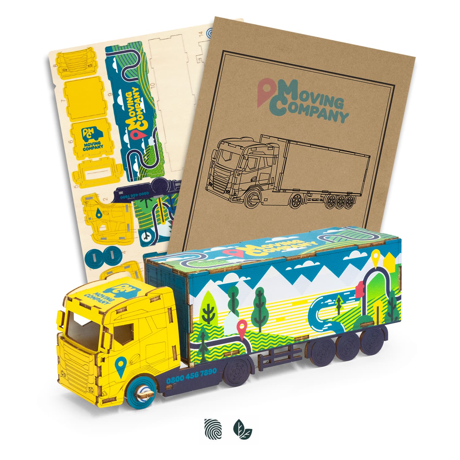 BRANDCRAFT Large Truck Wooden Model — view 2 of 4