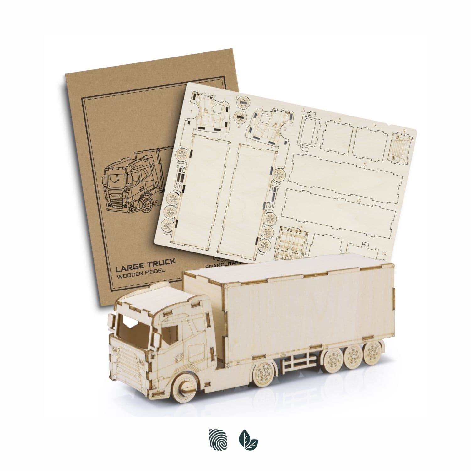 BRANDCRAFT Large Truck Wooden Model — view 2 of 4
