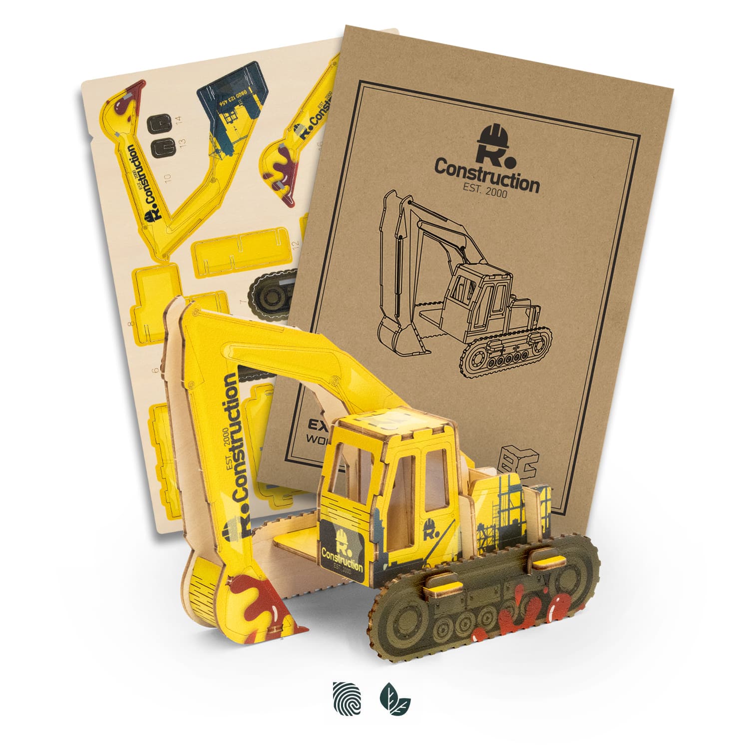 BRANDCRAFT Excavator Wooden Model — view 2 of 4