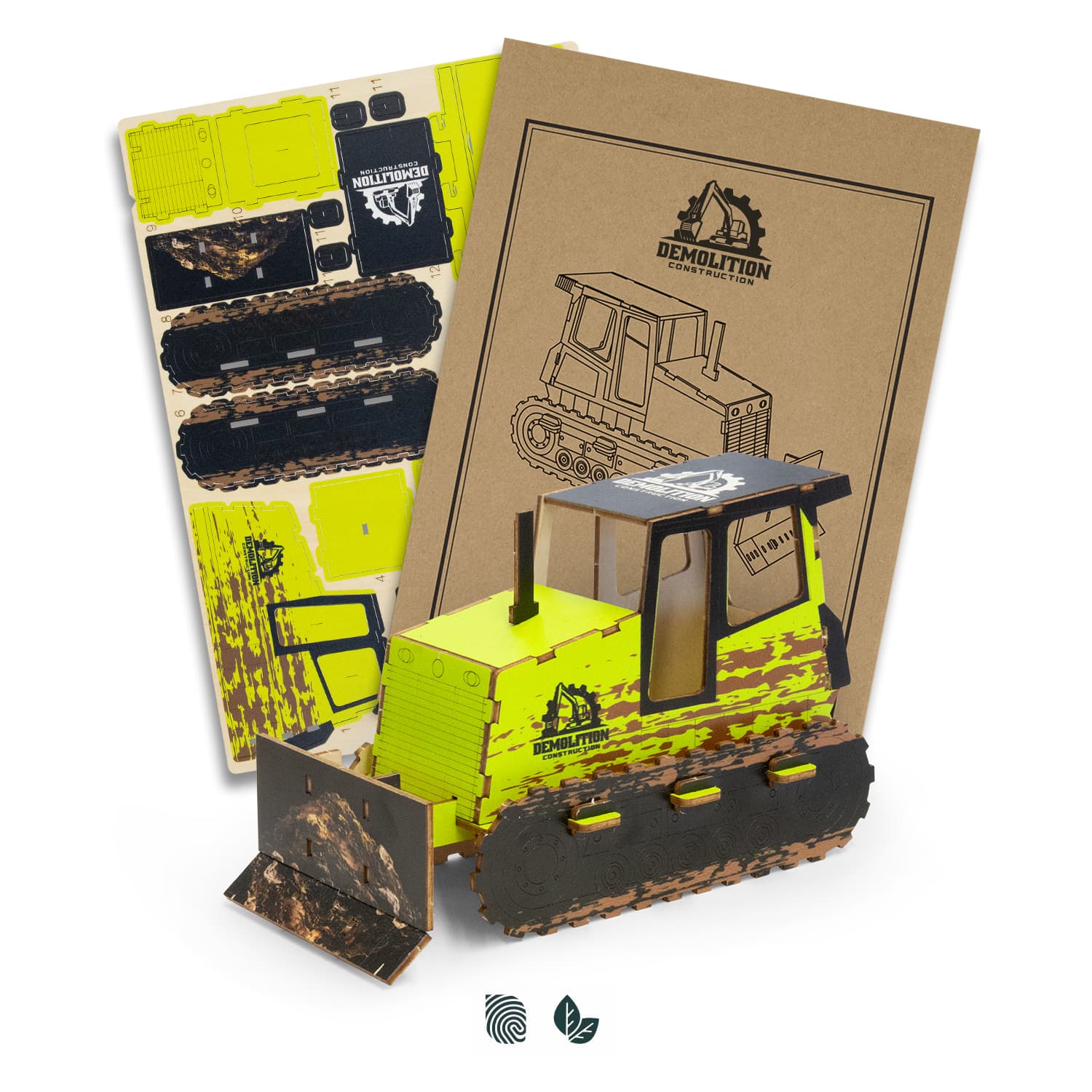 BRANDCRAFT Bulldozer Wooden Model — view 2 of 4