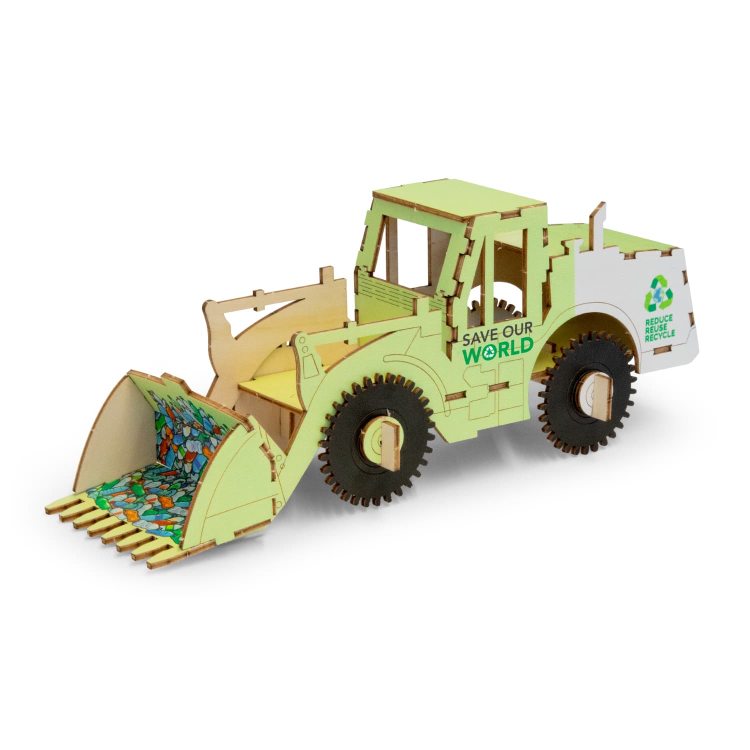 BRANDCRAFT Wheel Loader Wooden Model — view 3 of 4
