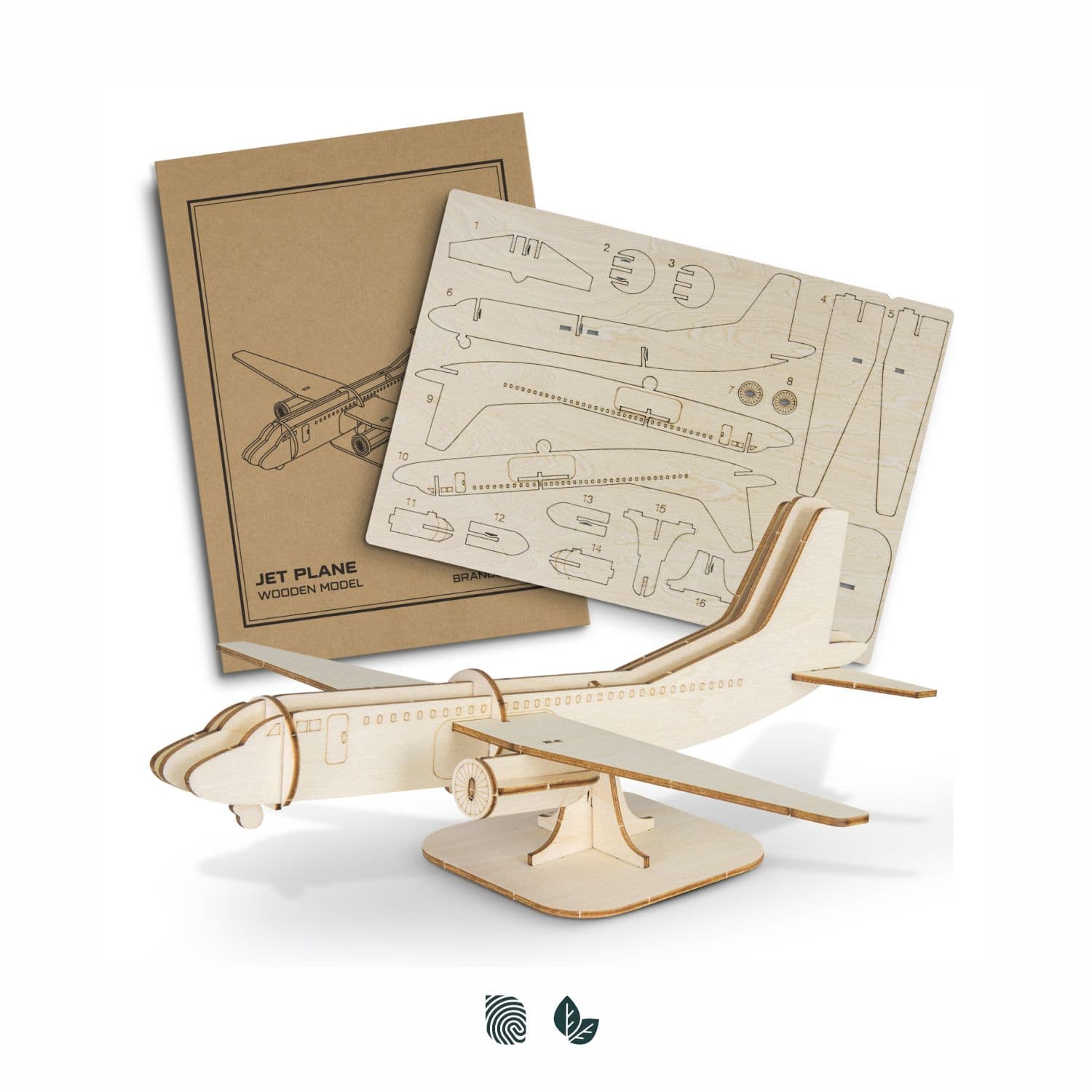 BRANDCRAFT Jet Plane Wooden Model — view 3 of 4