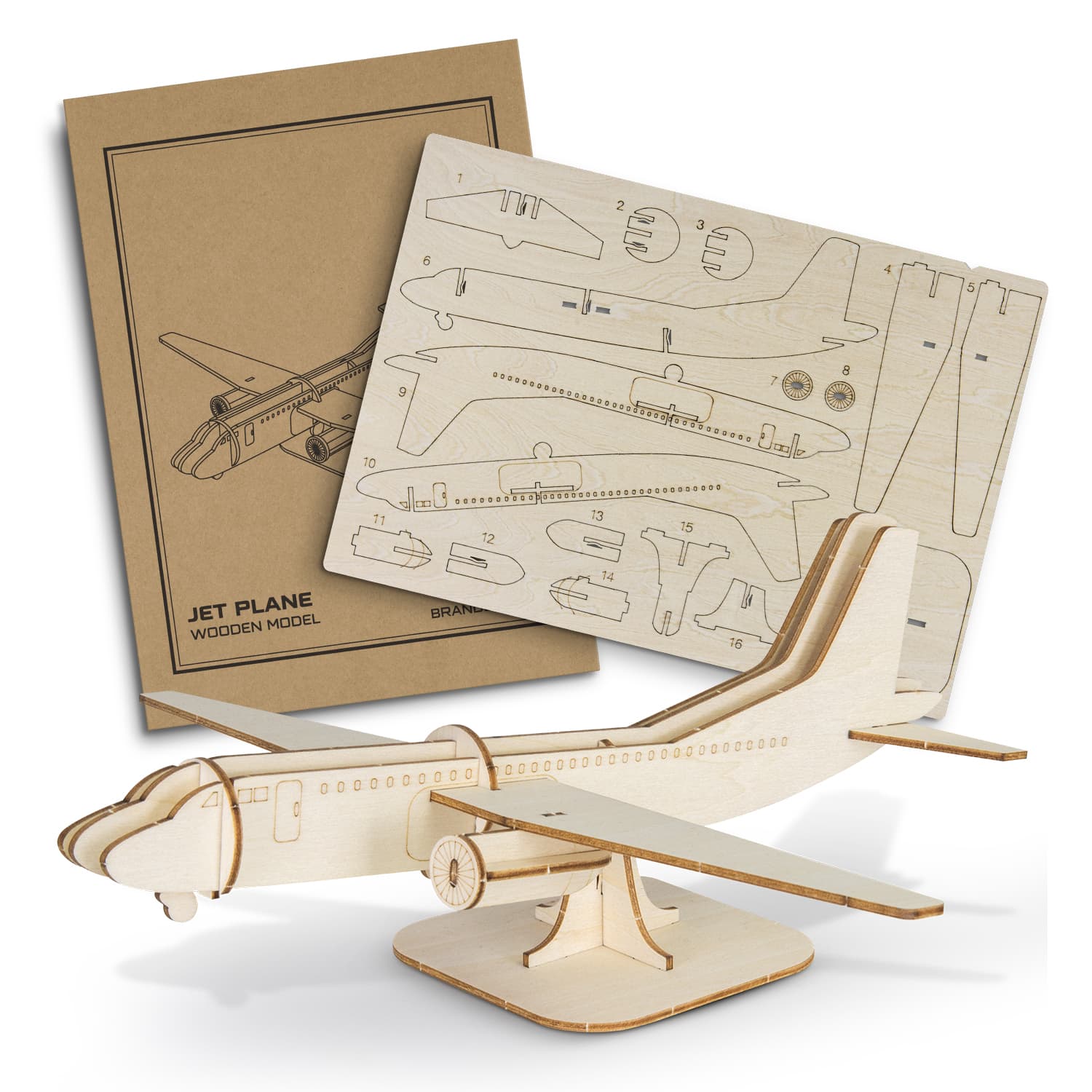 BRANDCRAFT Jet Plane Wooden Model — view 2 of 4