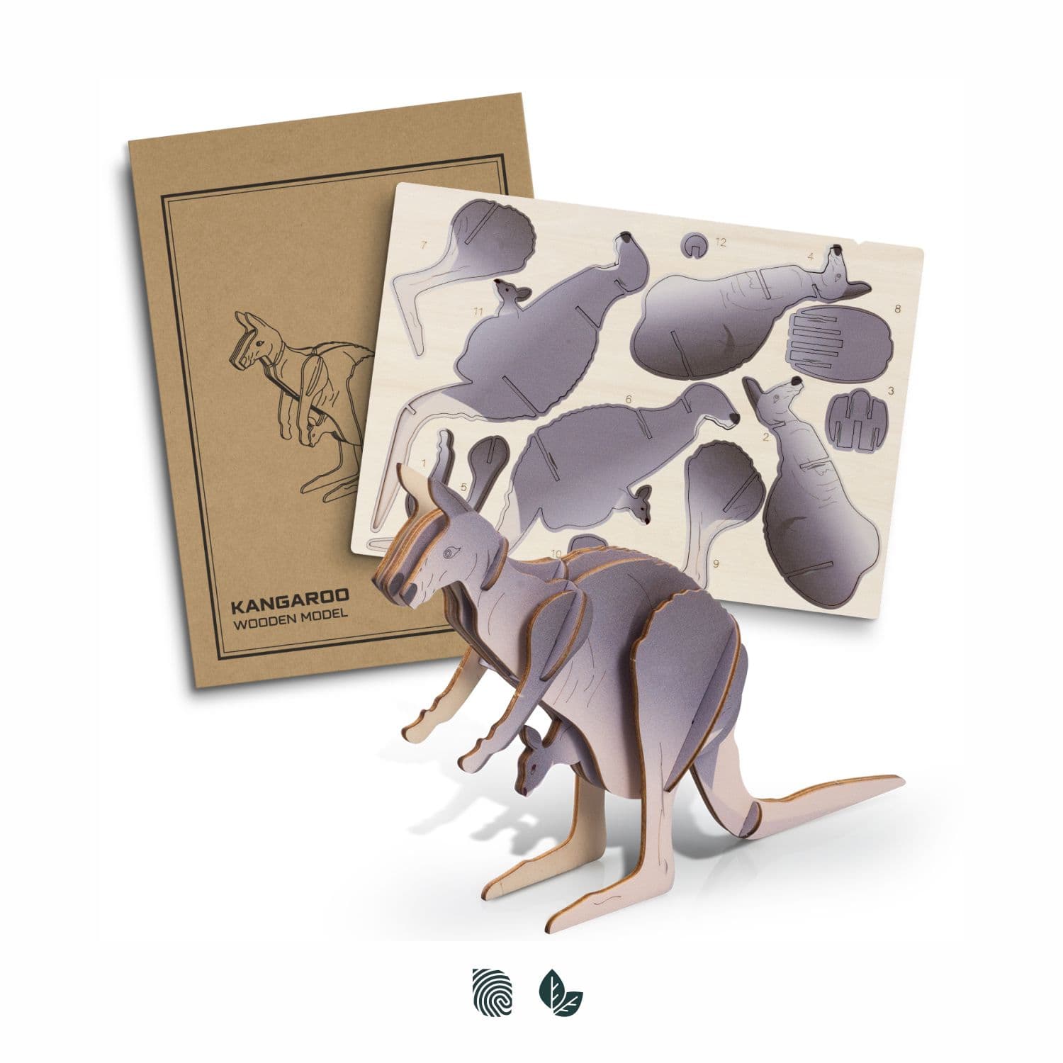 BRANDCRAFT Kangaroo Wooden Model — view 3 of 4