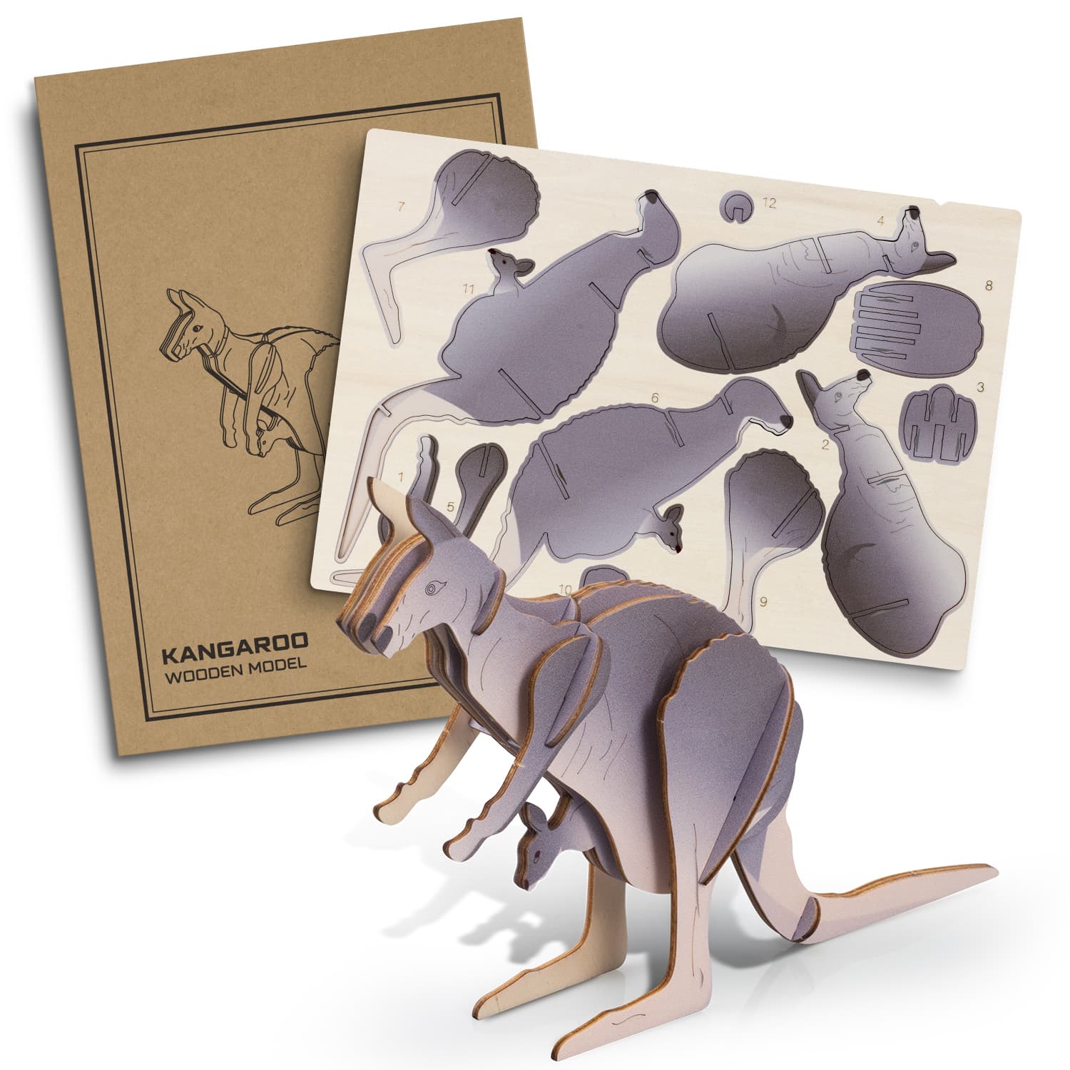 BRANDCRAFT Kangaroo Wooden Model — view 2 of 4