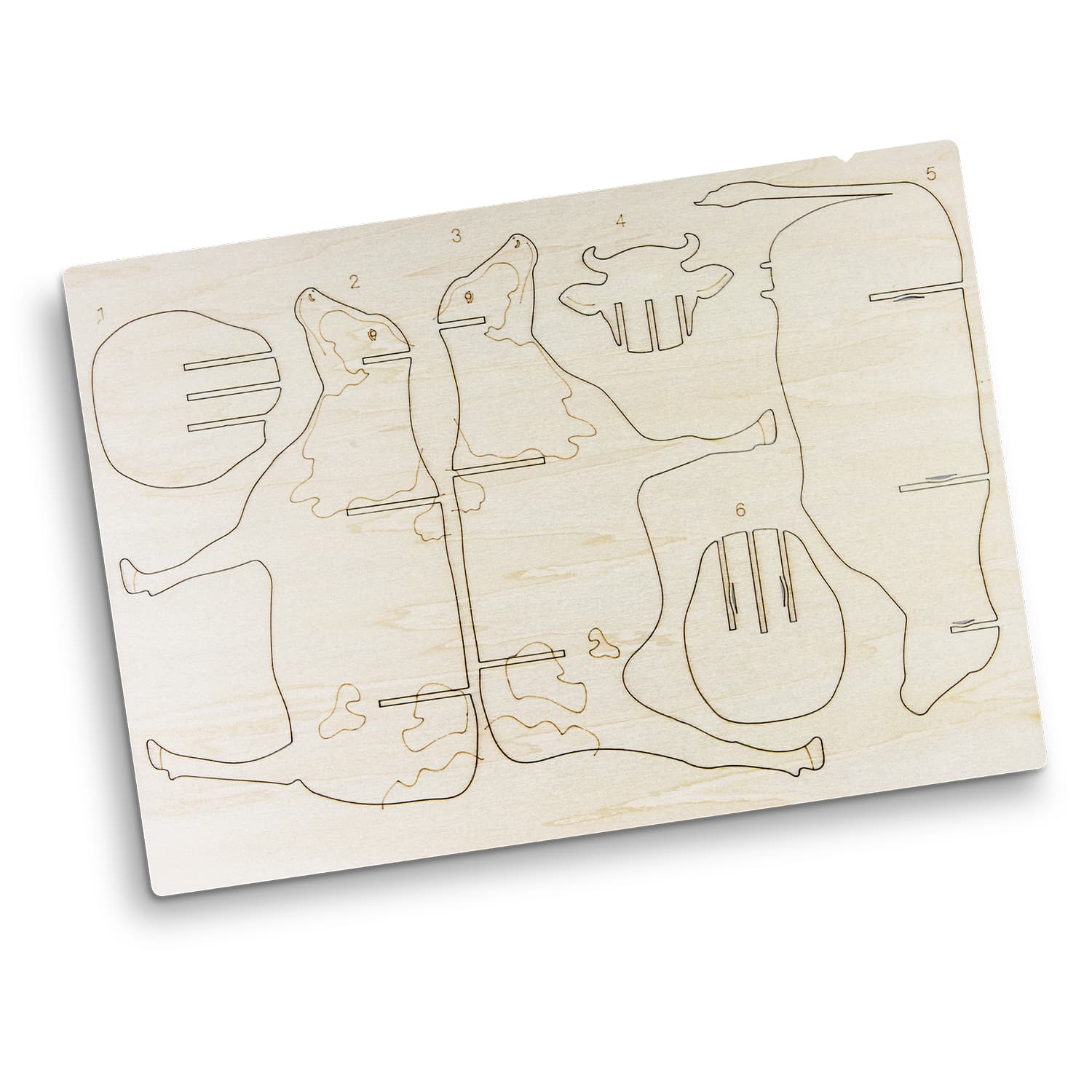 BRANDCRAFT Cow Wooden Model — view 4 of 4