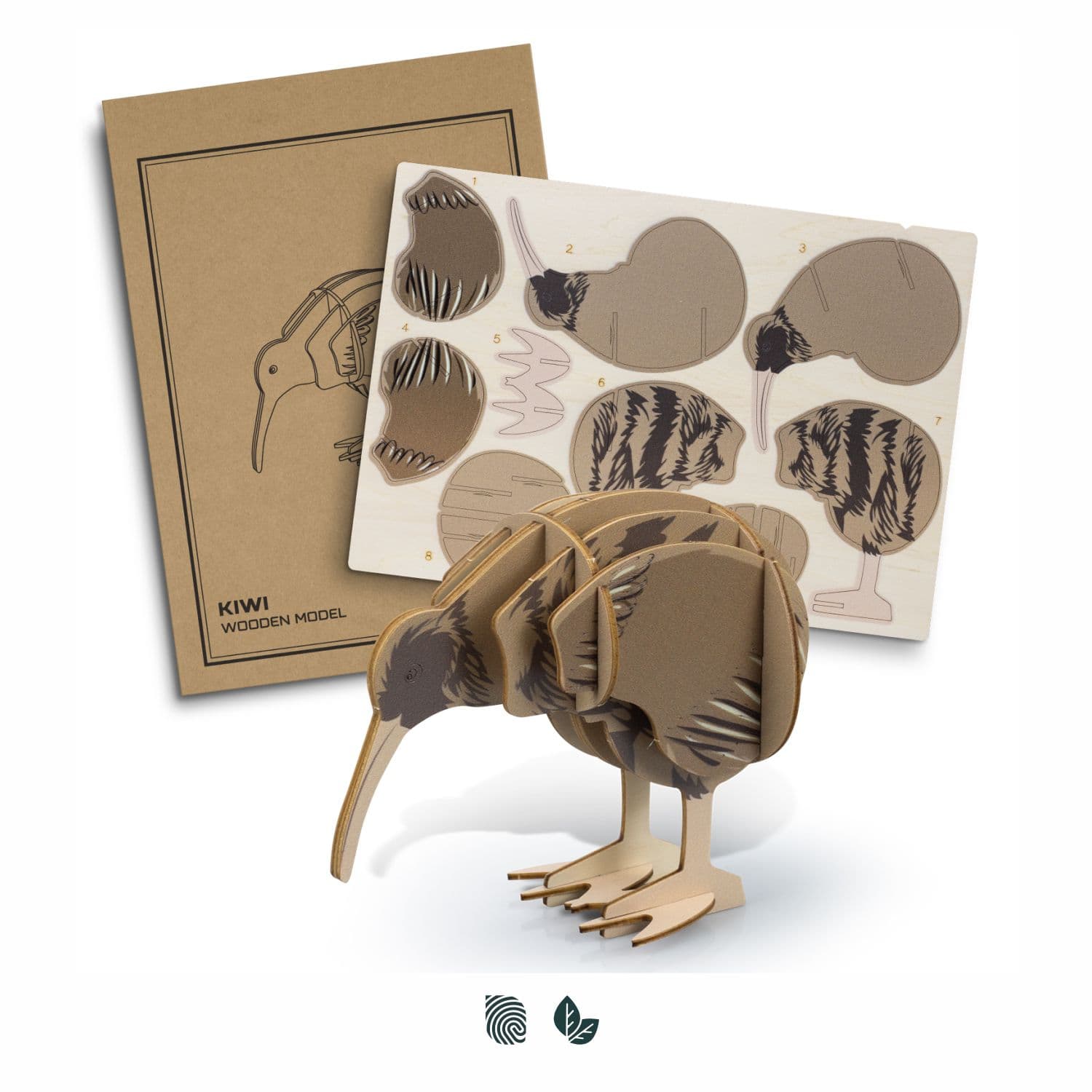 BRANDCRAFT Kiwi Wooden Model — view 3 of 4