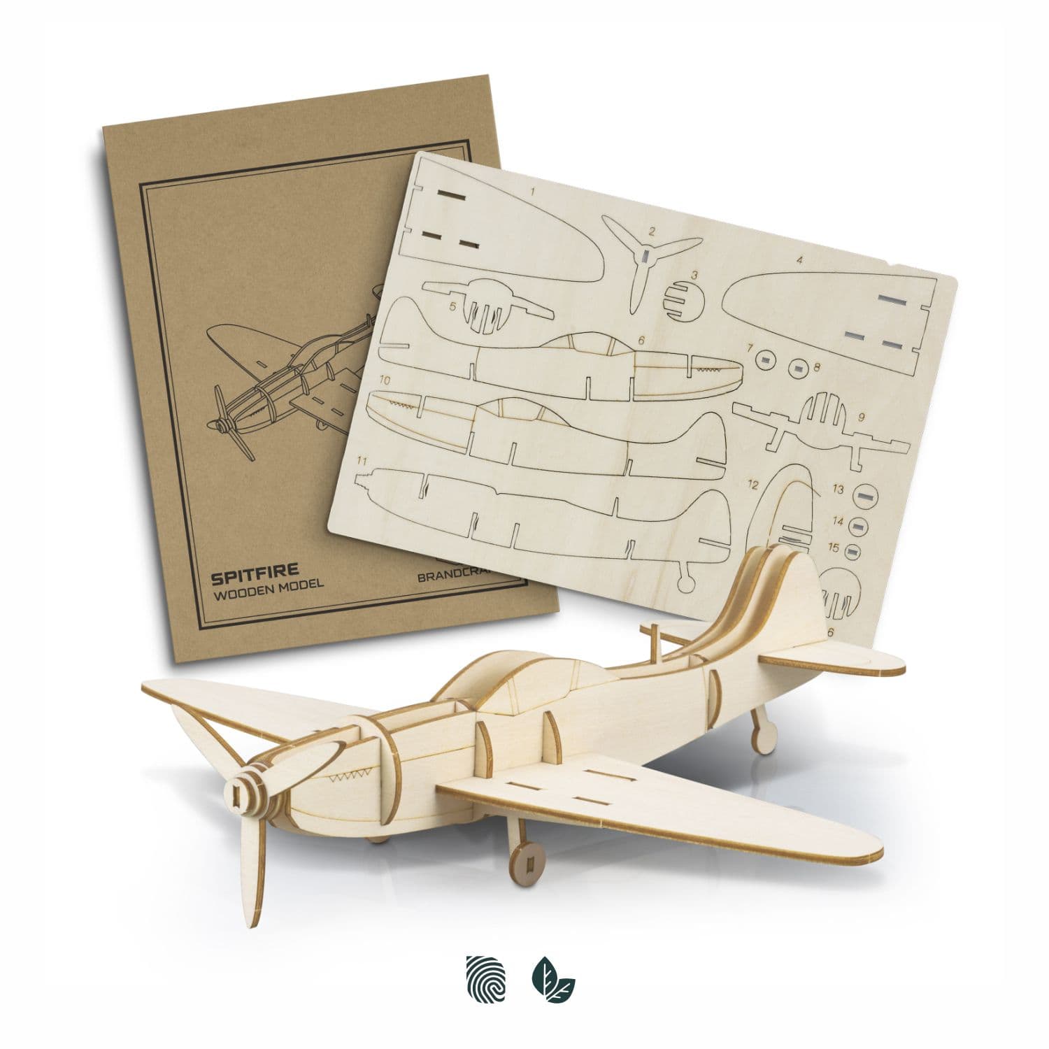 BRANDCRAFT Spitfire Wooden Model — view 3 of 4