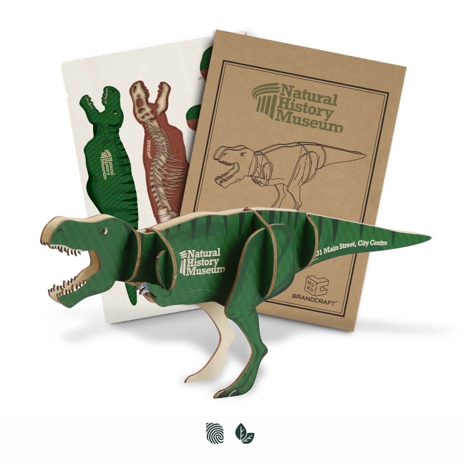 BRANDCRAFT Tyrannosaurus Rex Wooden Model — view 3 of 4