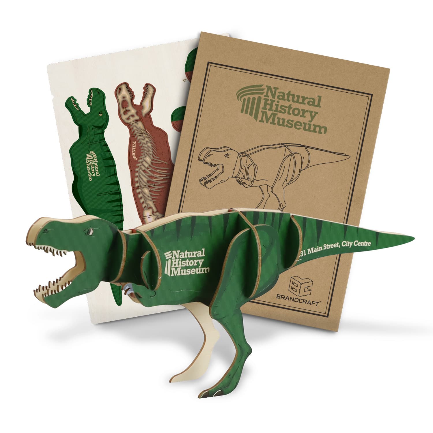 BRANDCRAFT Tyrannosaurus Rex Wooden Model — view 2 of 4