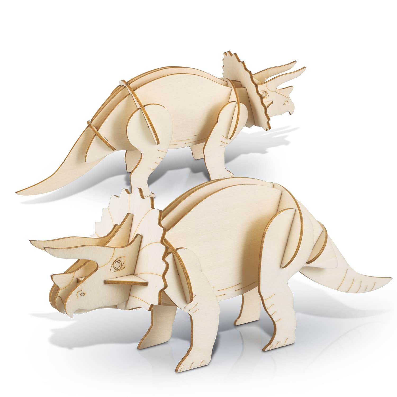 BRANDCRAFT Triceratops Wooden Model — view 3 of 4