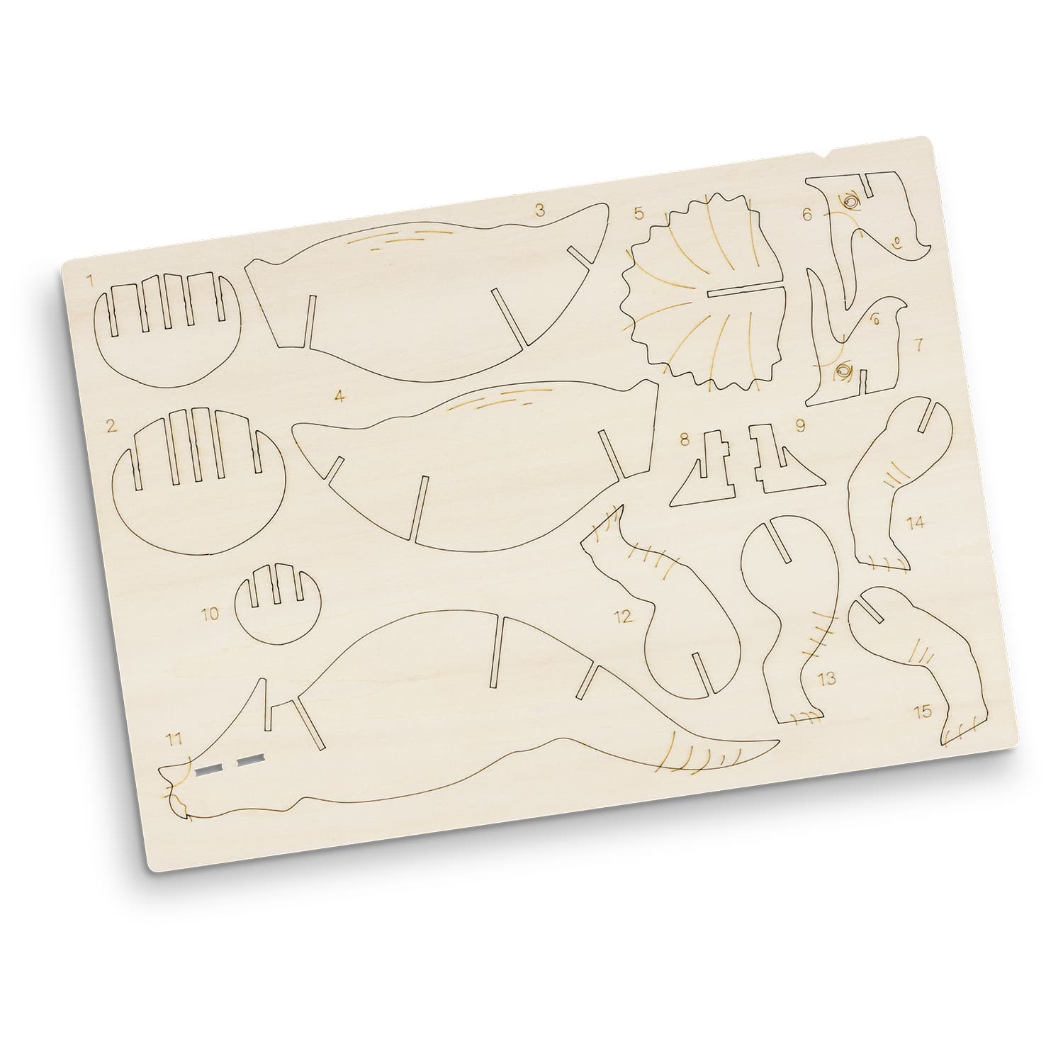 BRANDCRAFT Triceratops Wooden Model — view 4 of 4