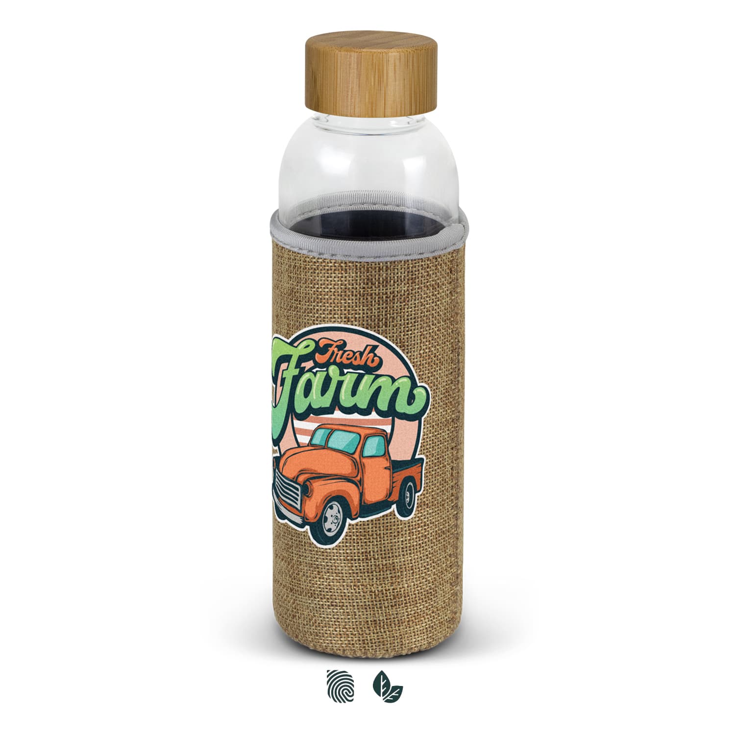 Eden Glass Bottle - Natural Sleeve — view 3 of 4