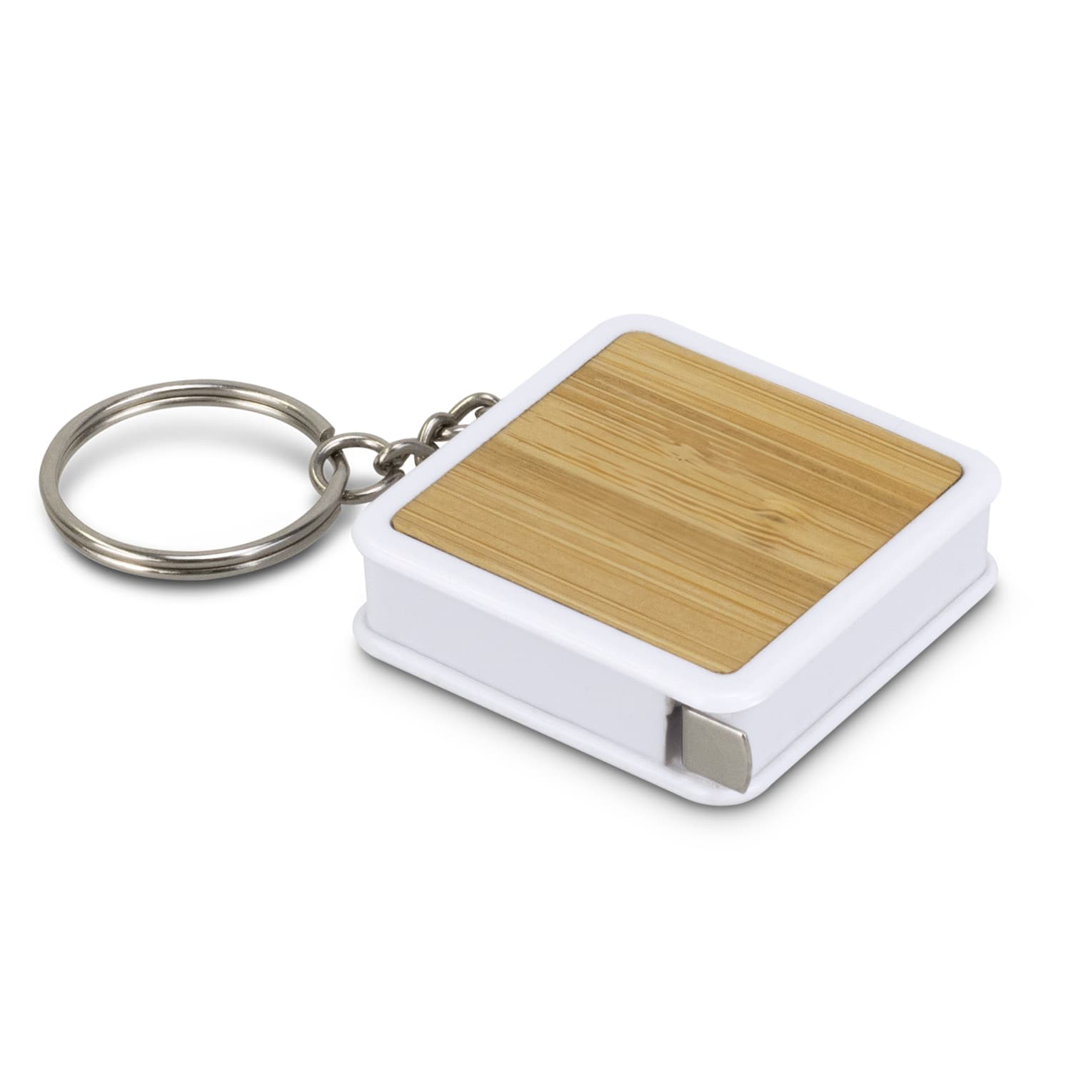 Bamboo Tape Measure Key Ring — view 3 of 4