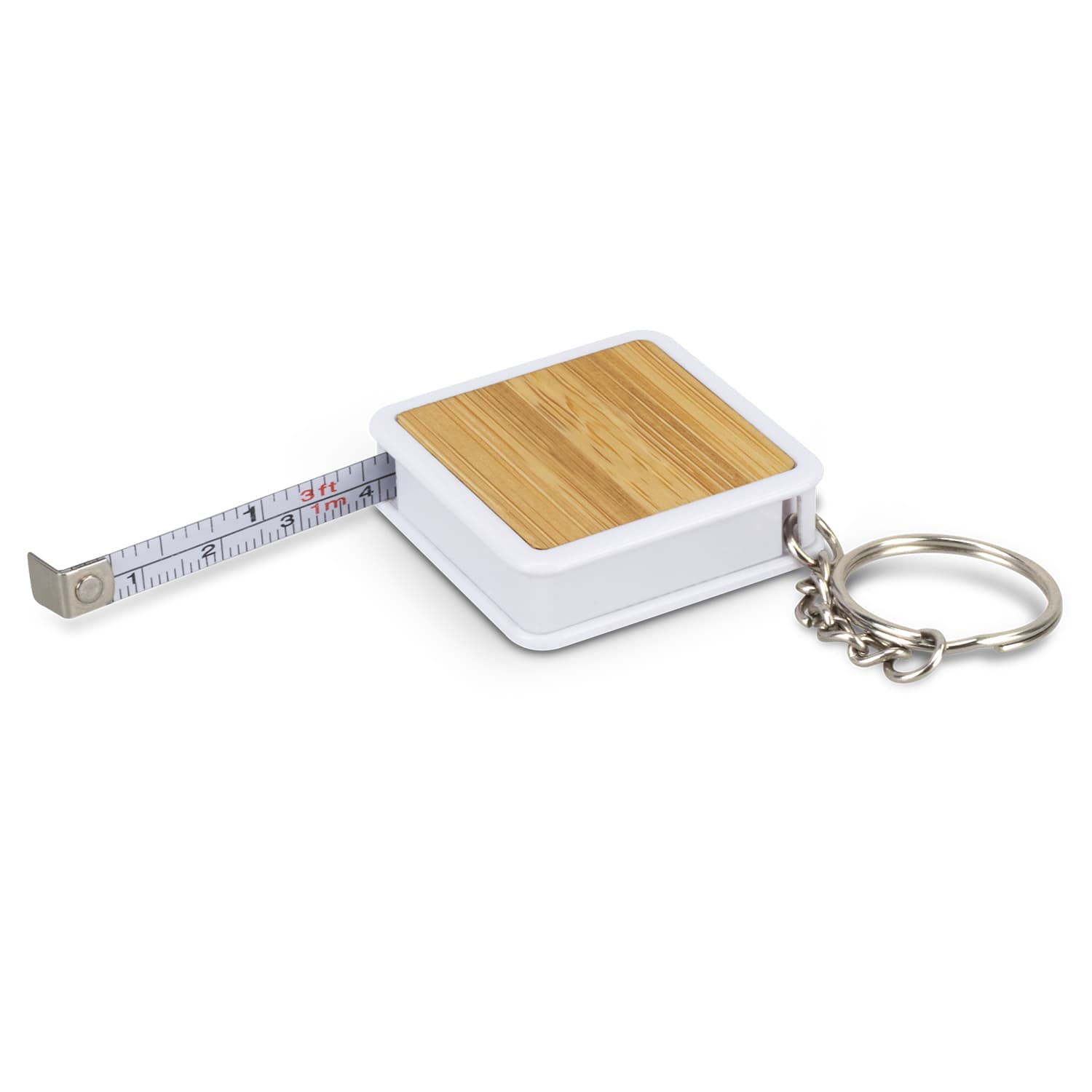 Bamboo Tape Measure Key Ring — view 4 of 4