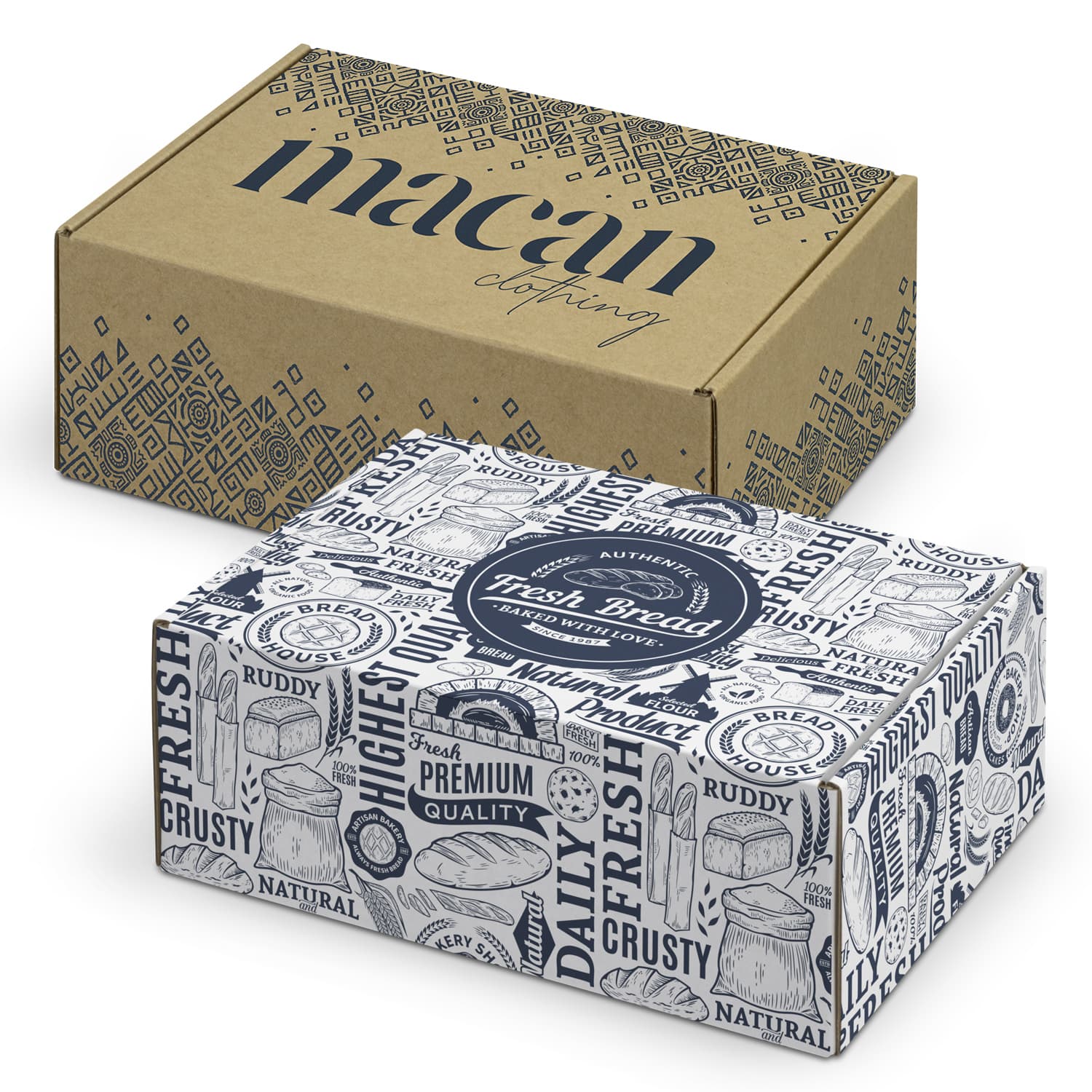 Die Cut Box with Locking Lid - 225x167x83mm — view 2 of 4