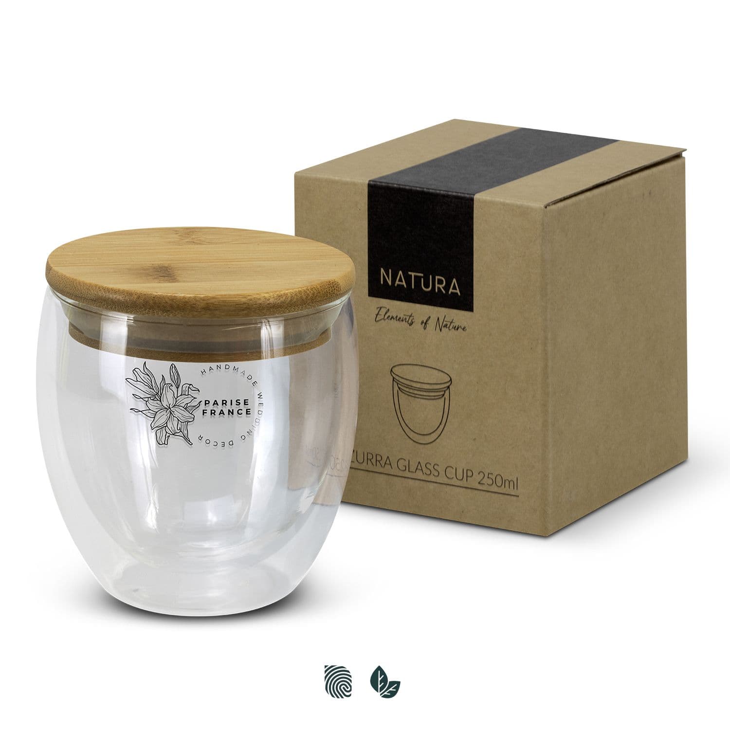 NATURA Azzurra Glass Cup - 250ml — view 3 of 4