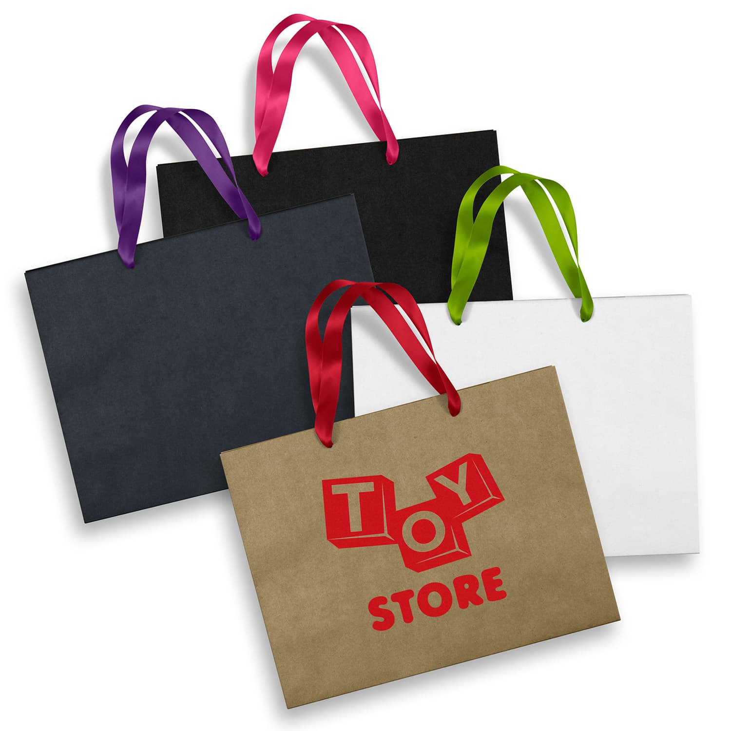 Large Ribbon Handle Paper Bag — view 2 of 4